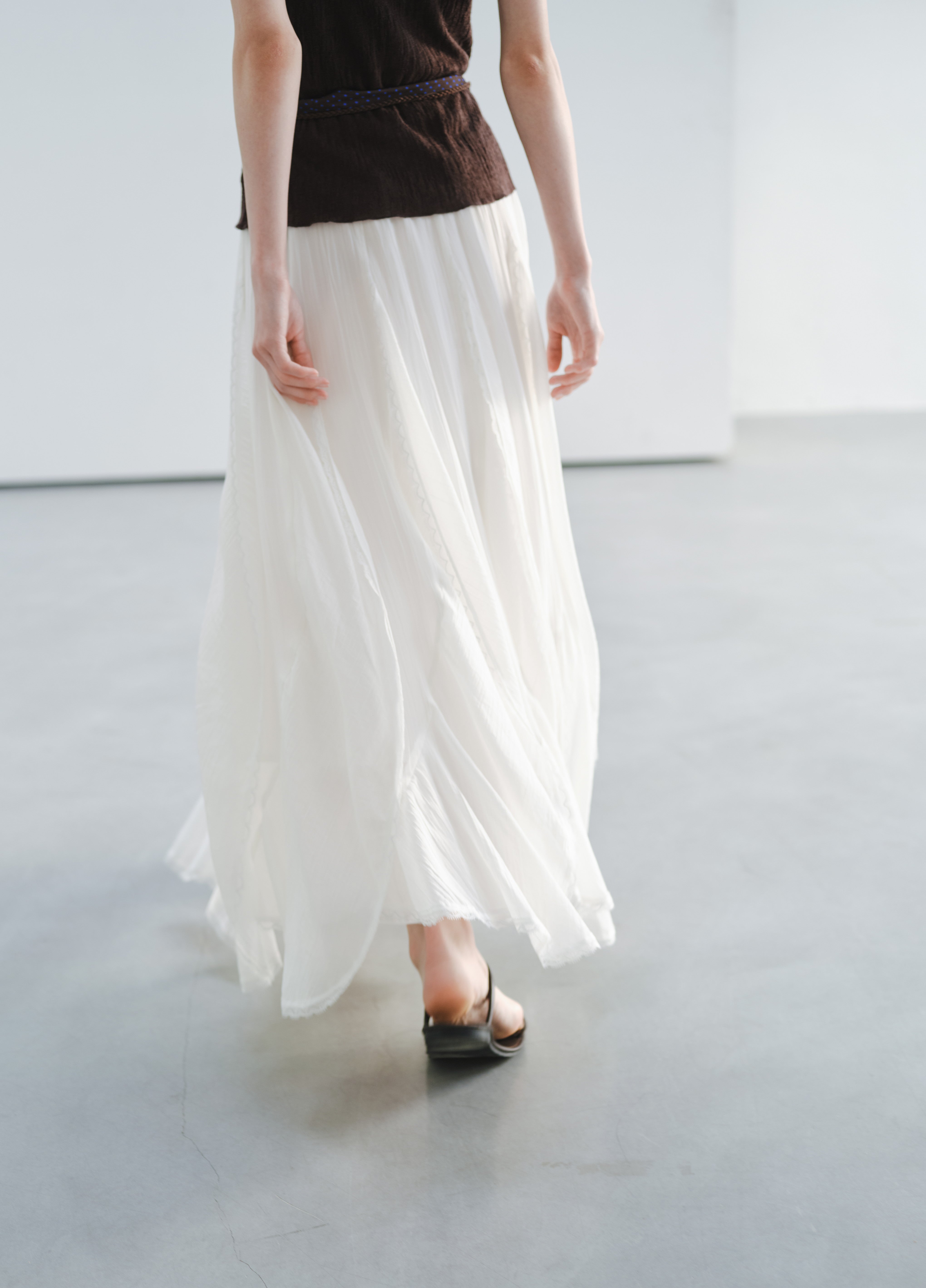 FRILL LACE TIERED SKIRT / フリルレースティアードスカート