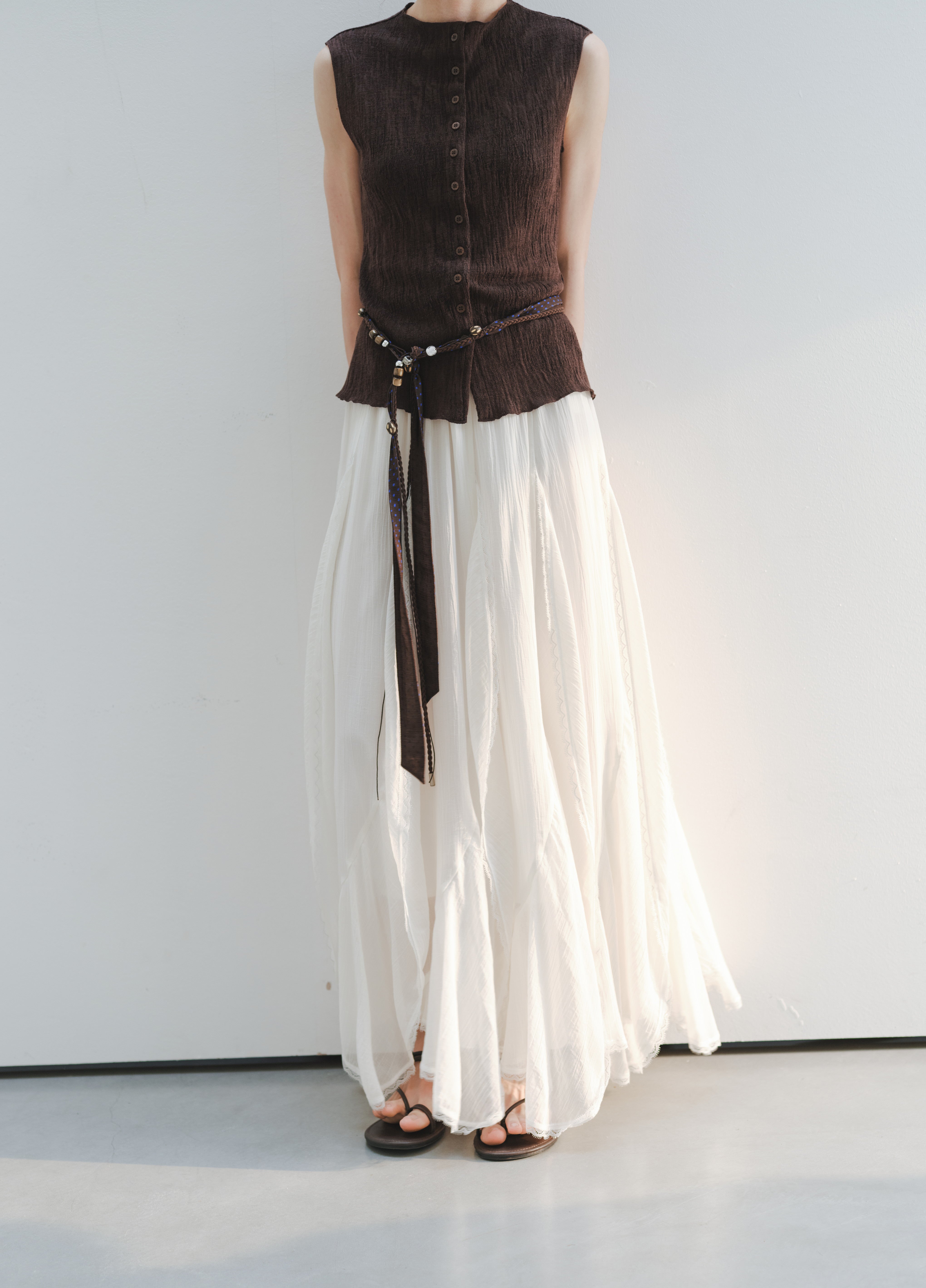 FRILL LACE TIERED SKIRT