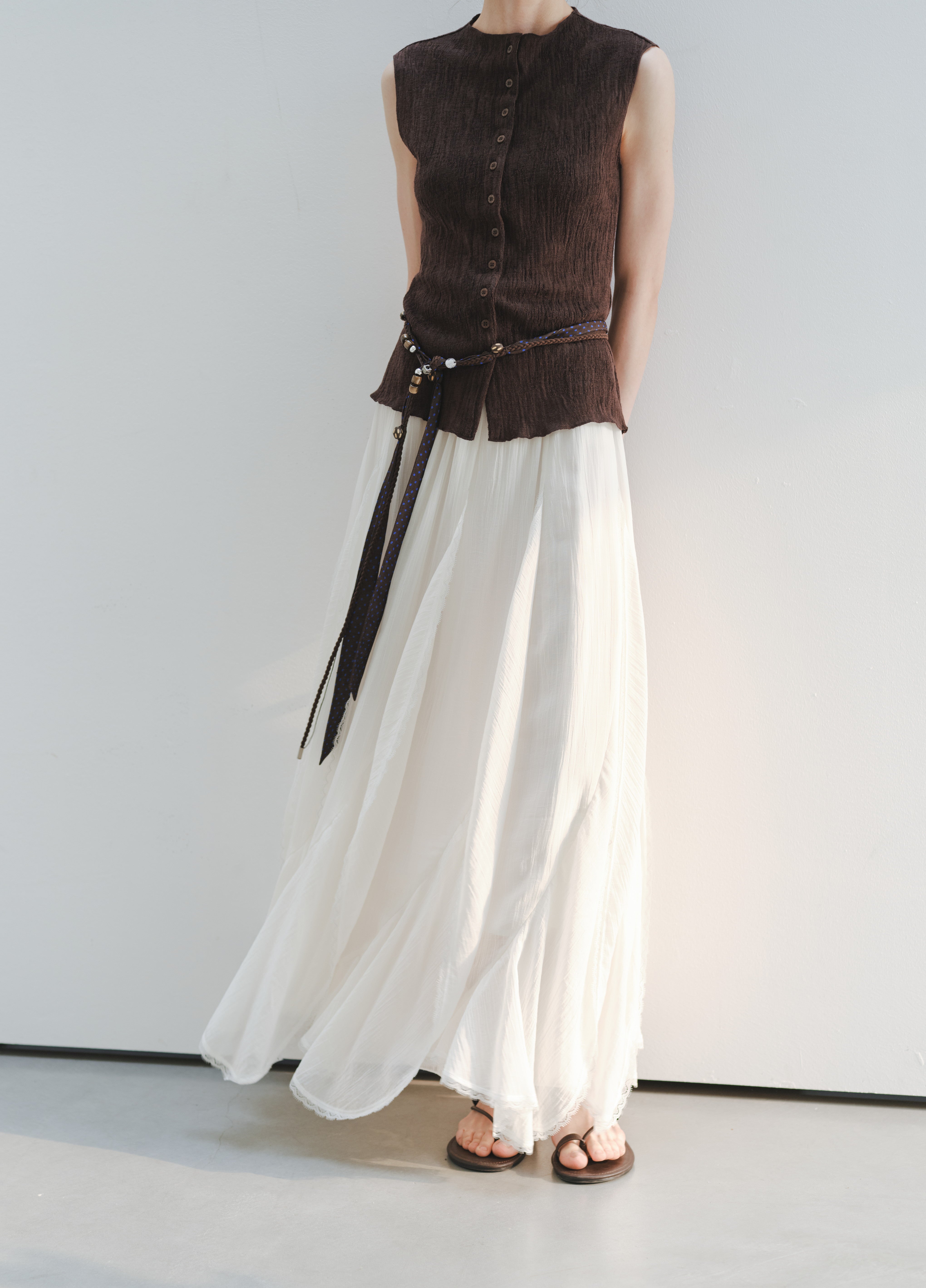 FRILL LACE TIERED SKIRT
