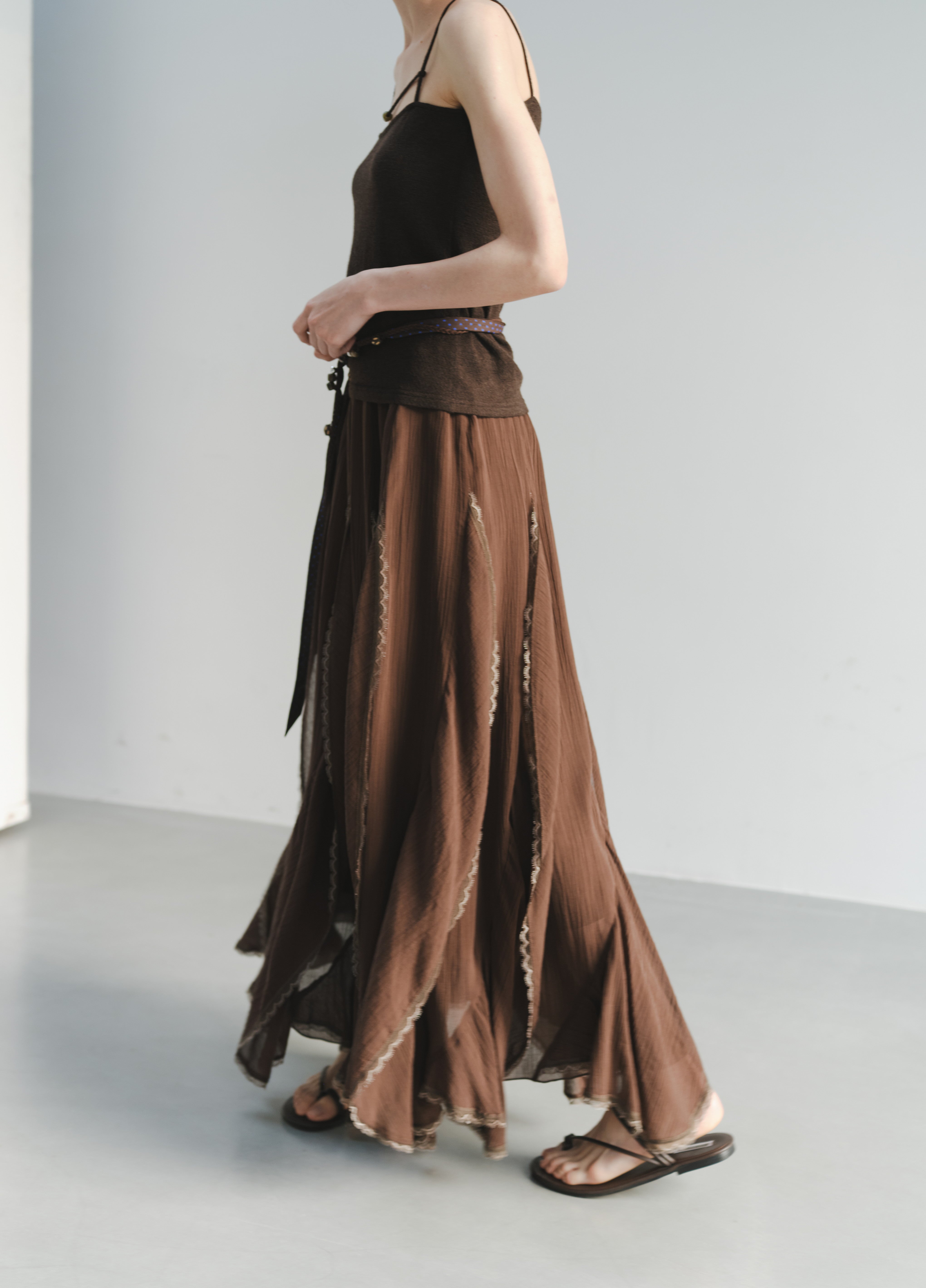 FRILL LACE TIERED SKIRT