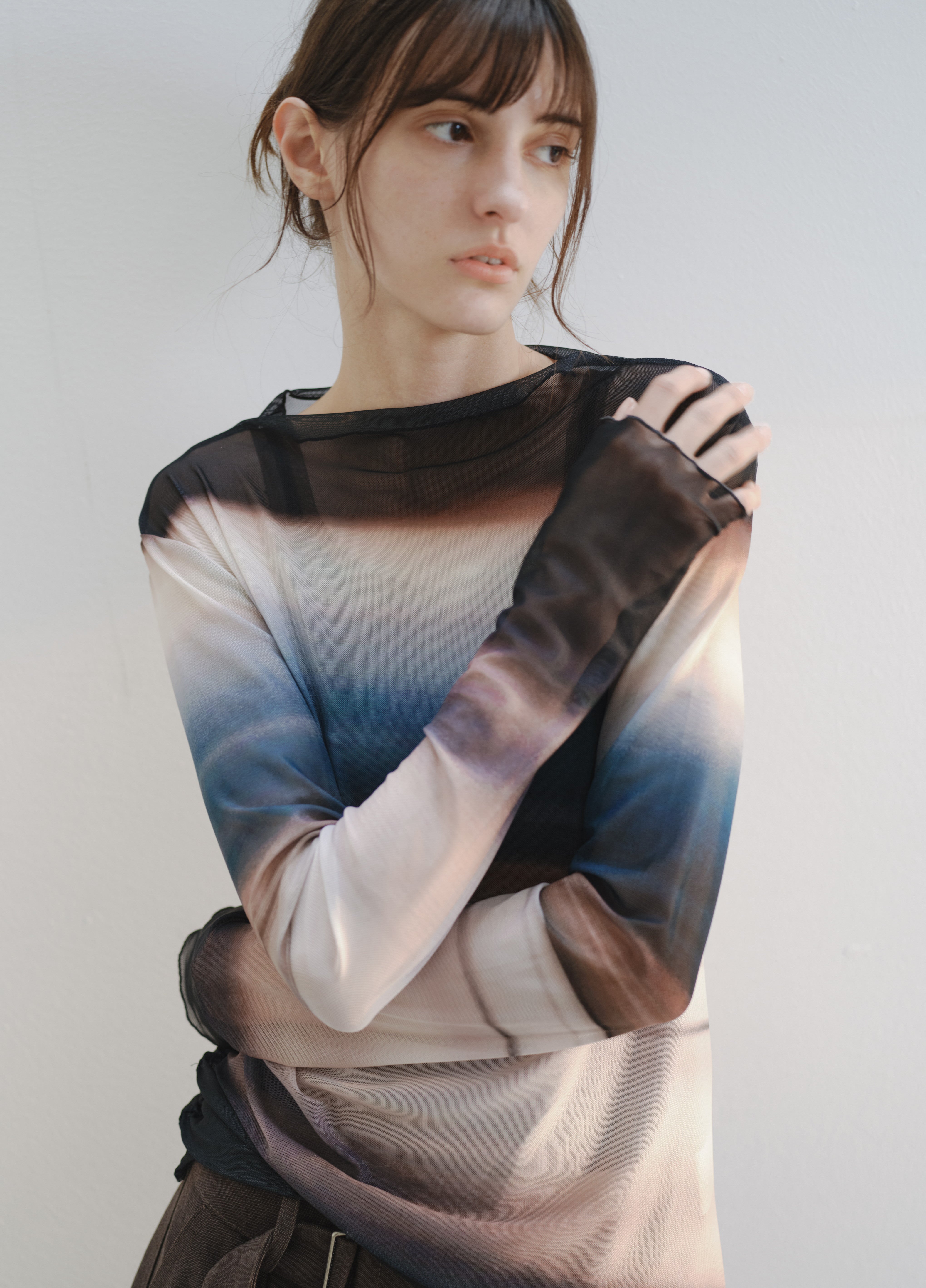 GLOW TIE SHEER TOP / グロータイシアートップ