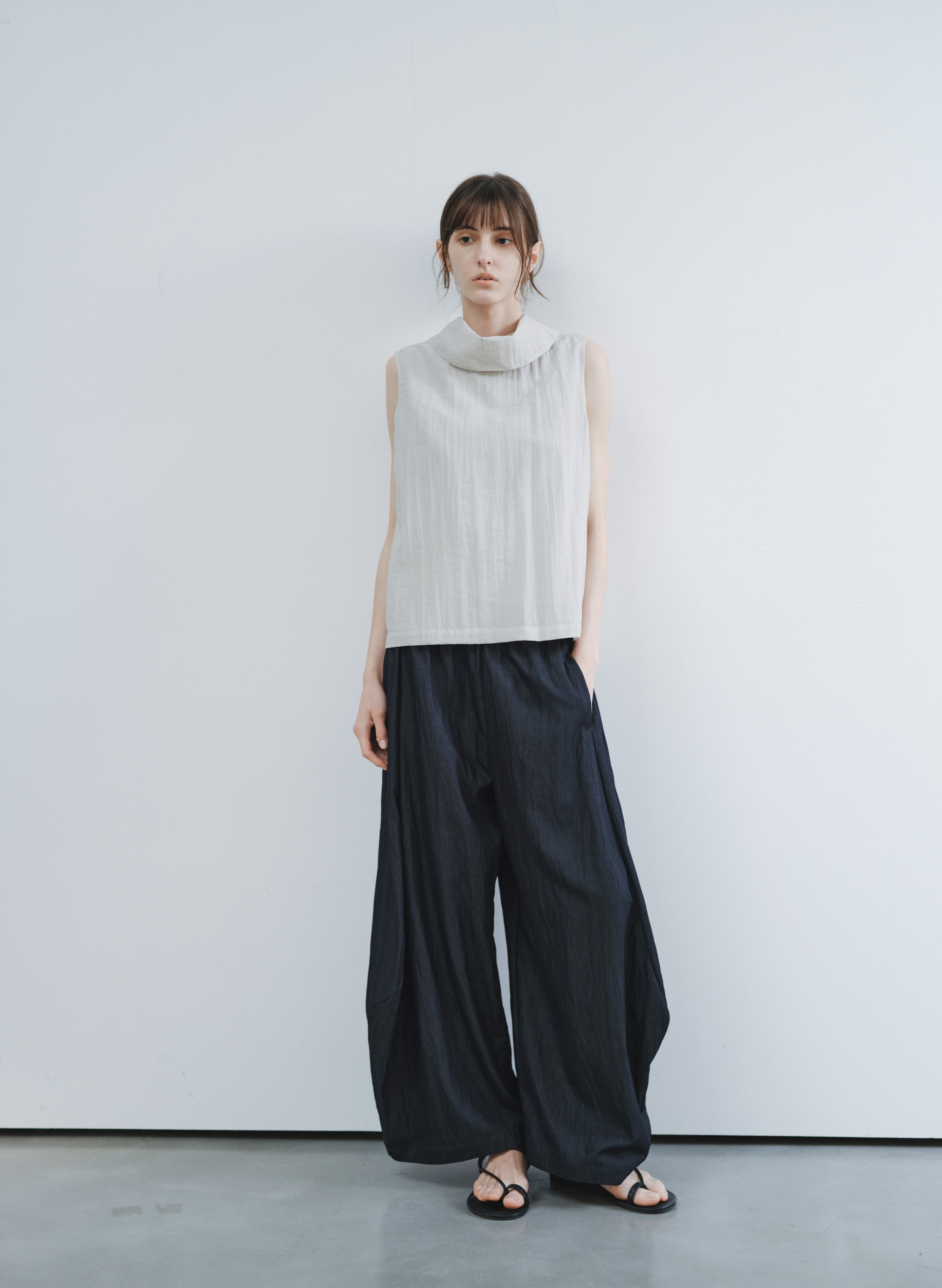 COCOON DRAPE WIDE PANTS
