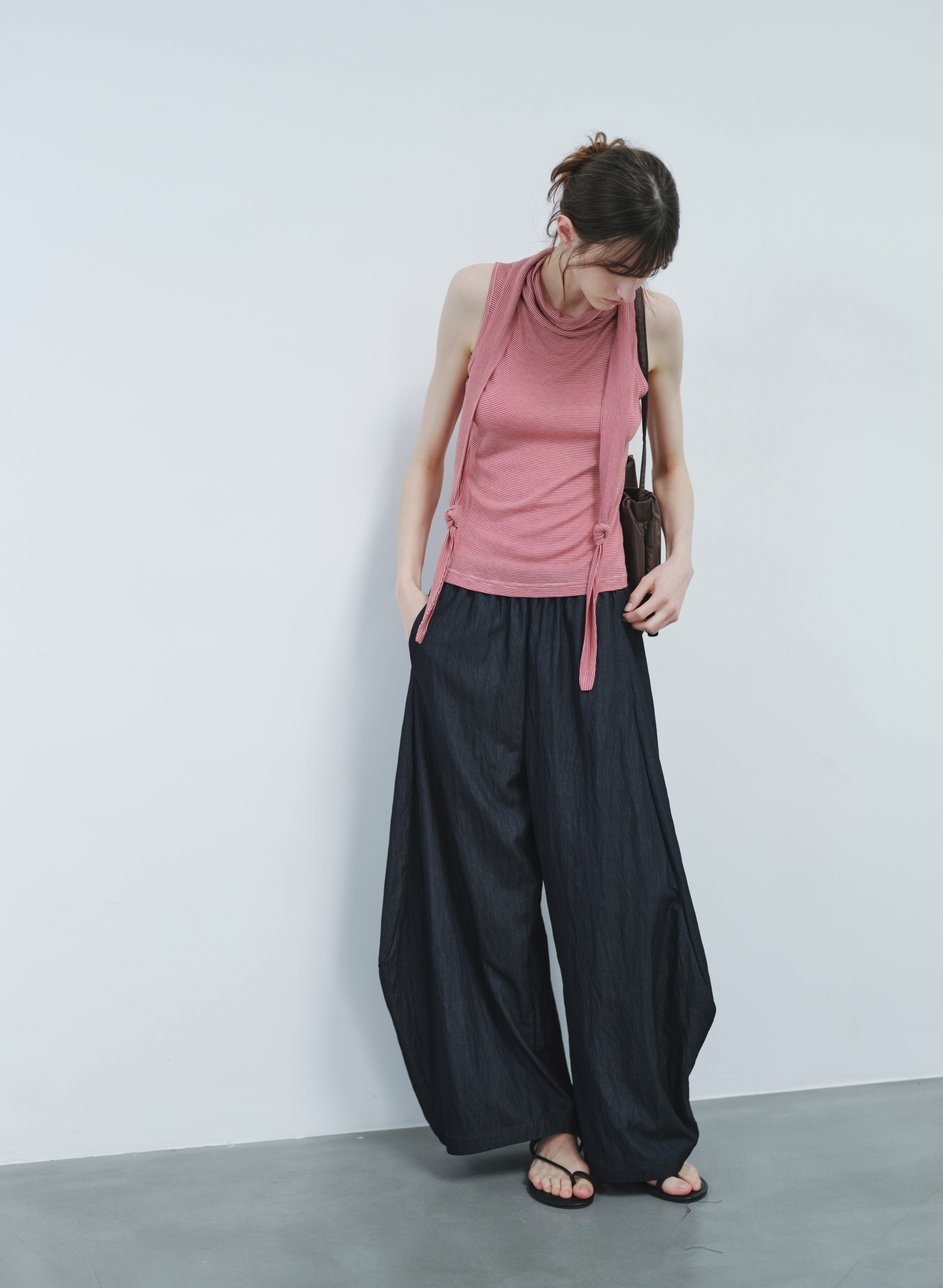 COCOON DRAPE WIDE PANTS