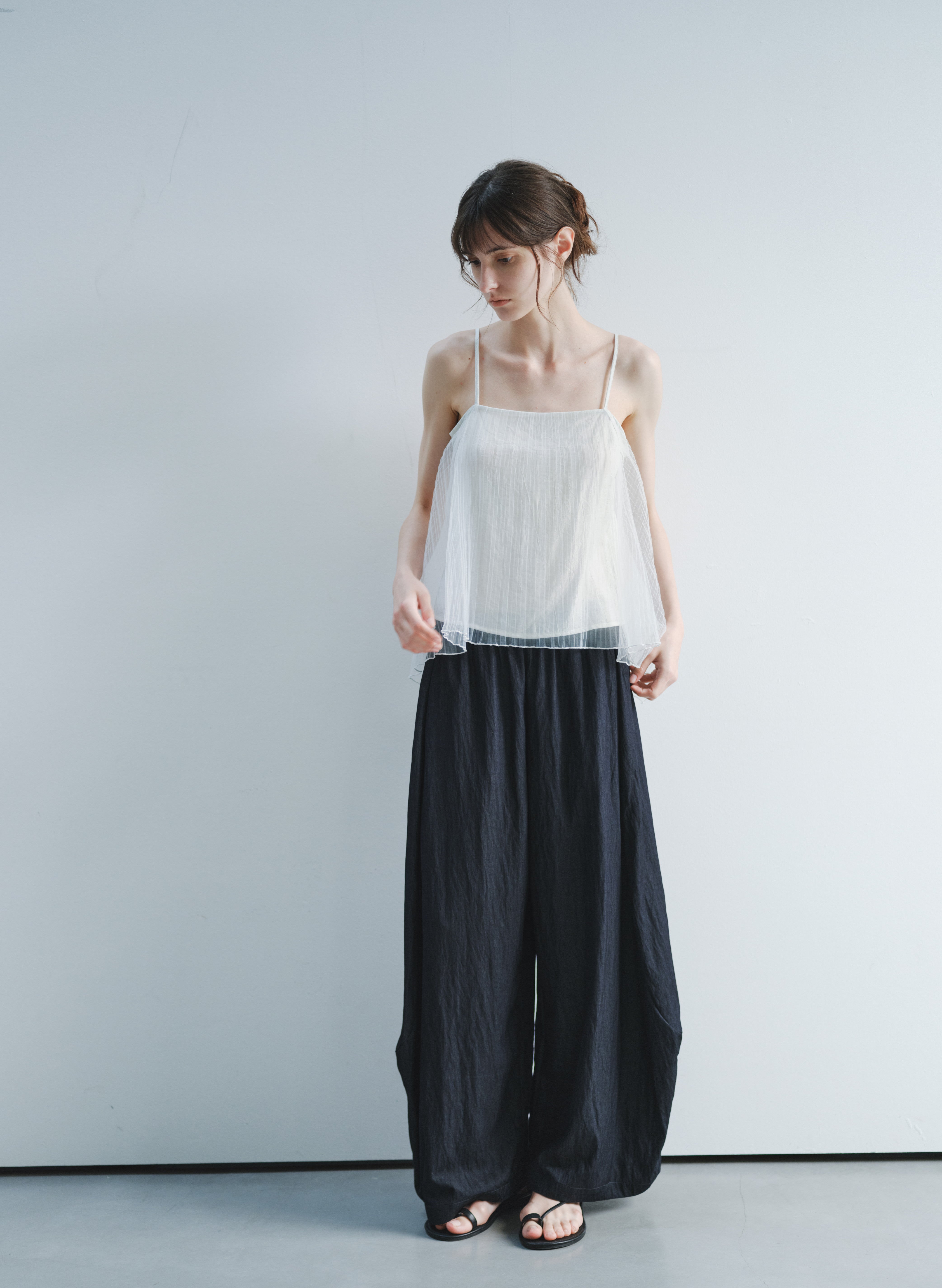 COCOON DRAPE WIDE PANTS