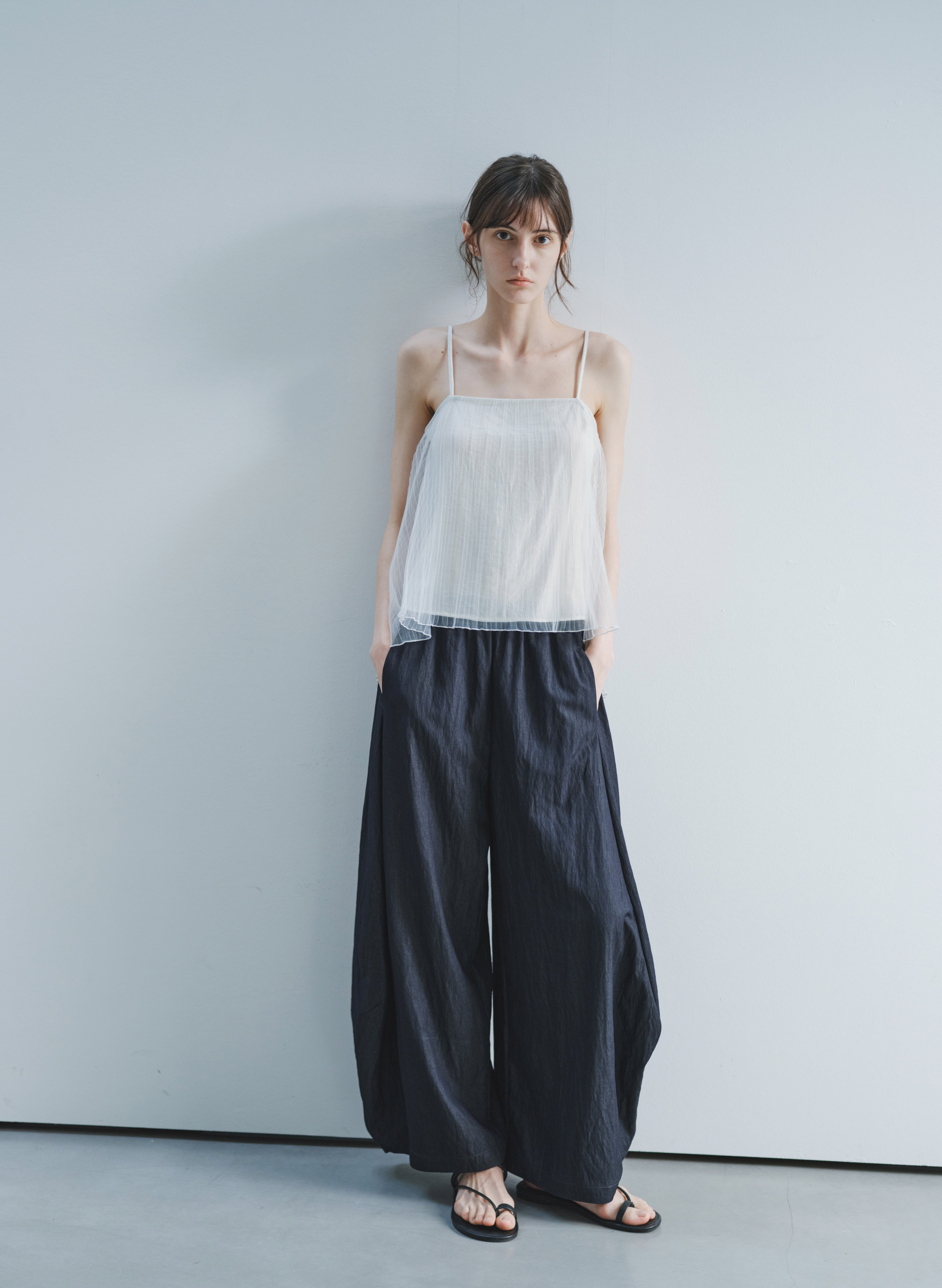 COCOON DRAPE WIDE PANTS