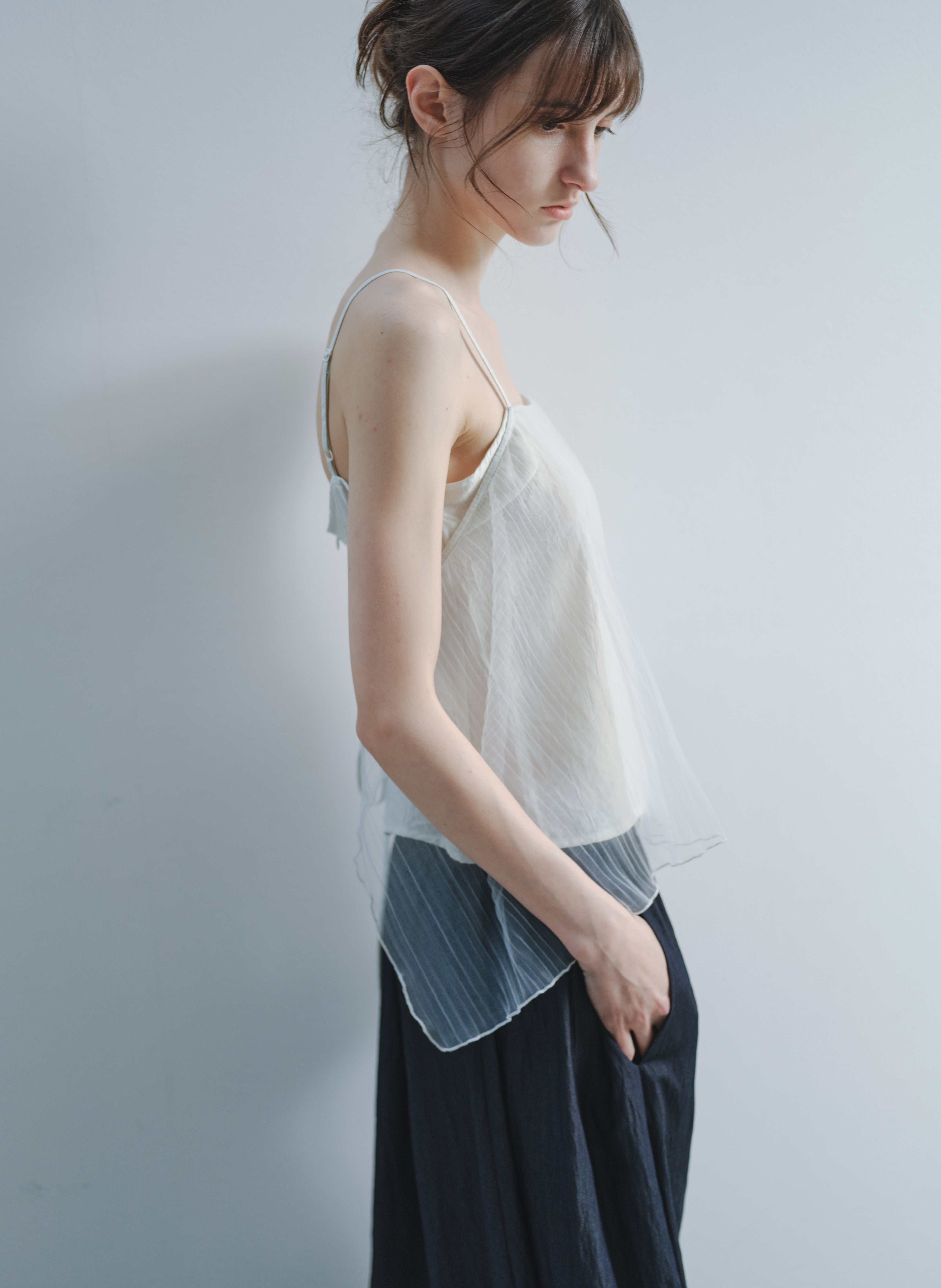 TULLE LAYERED CAMI TOP
