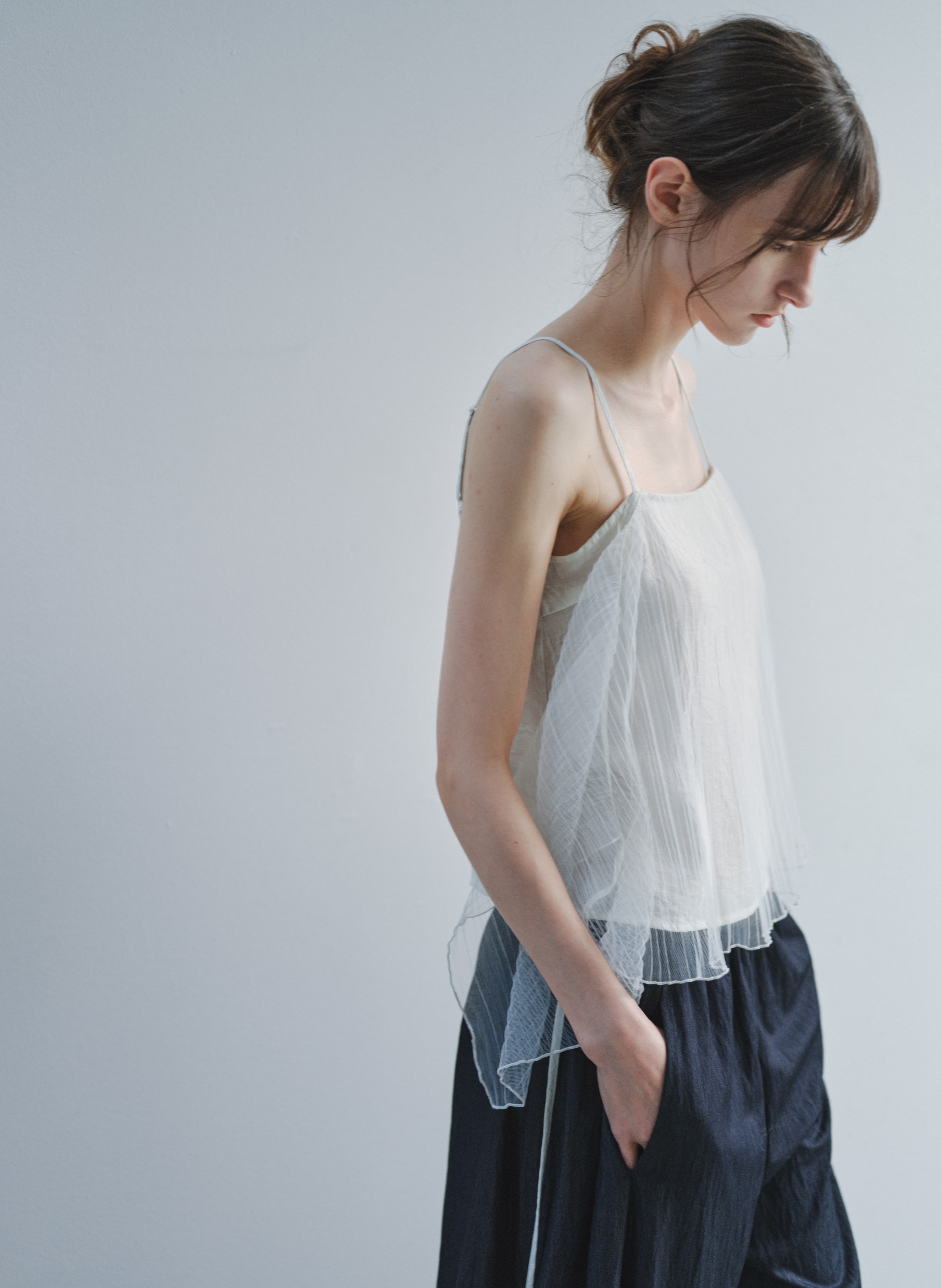 TULLE LAYERED CAMI TOP