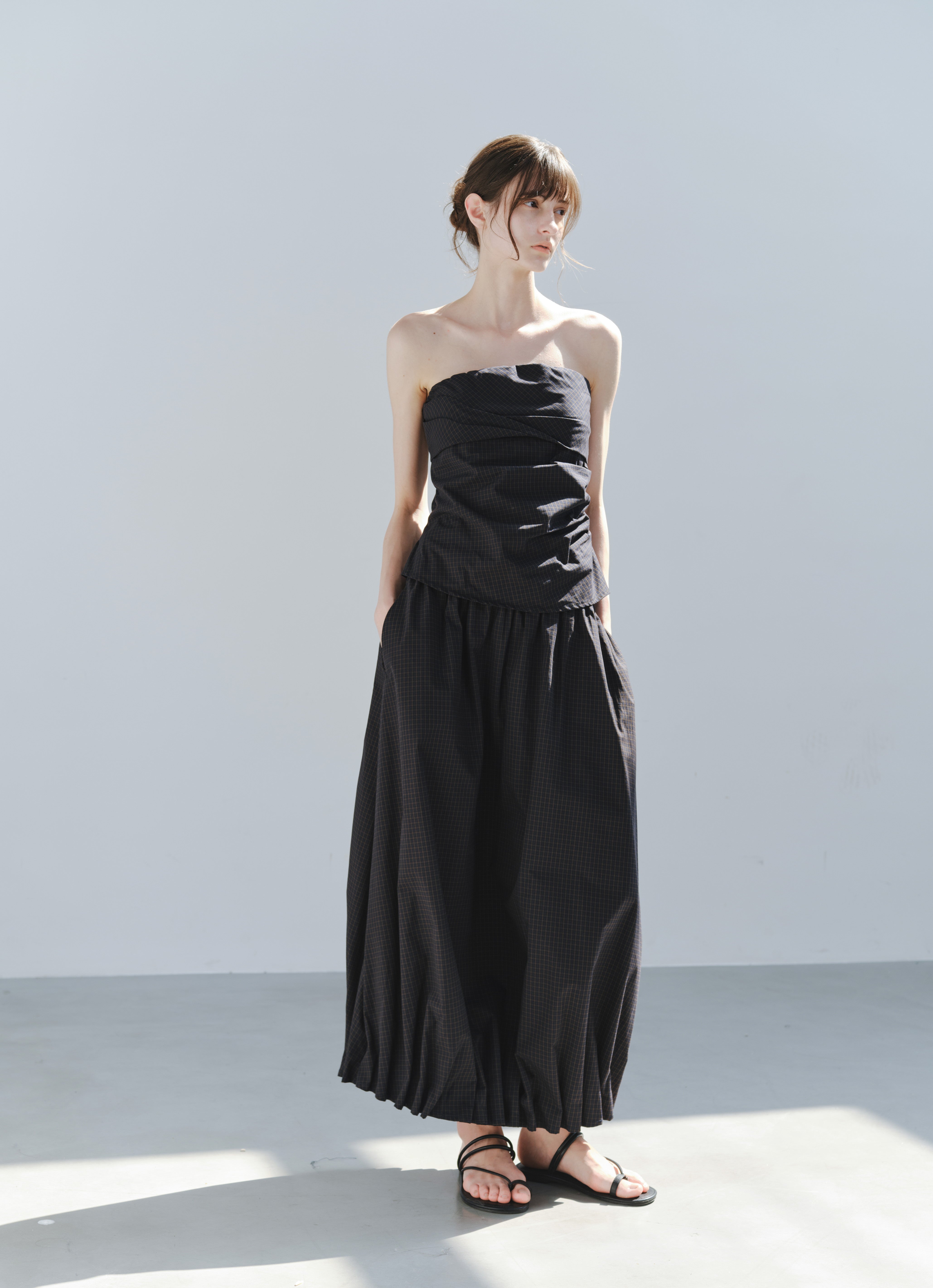 SOFT GATHER WRAP TOP