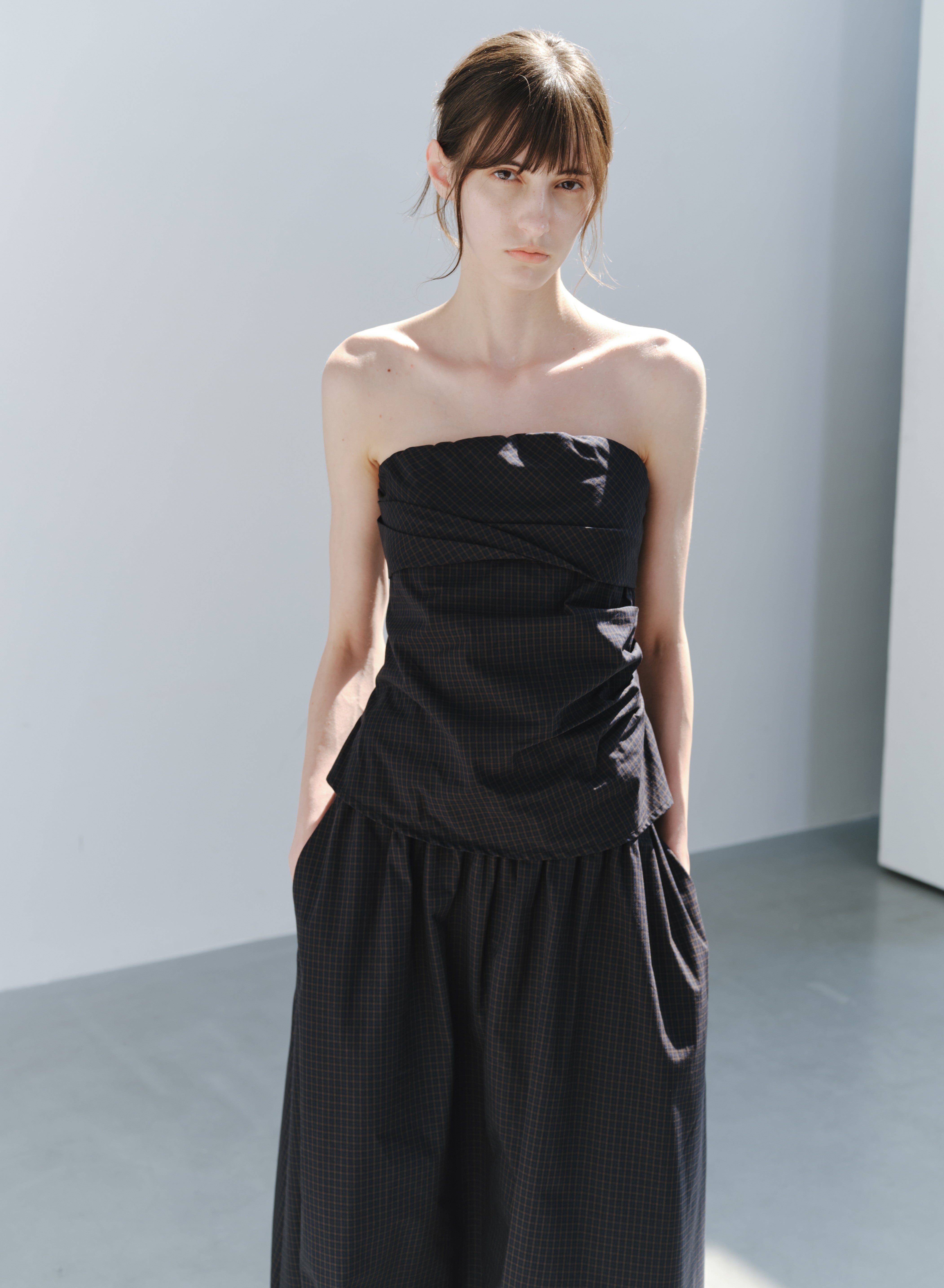 SOFT GATHER WRAP TOP