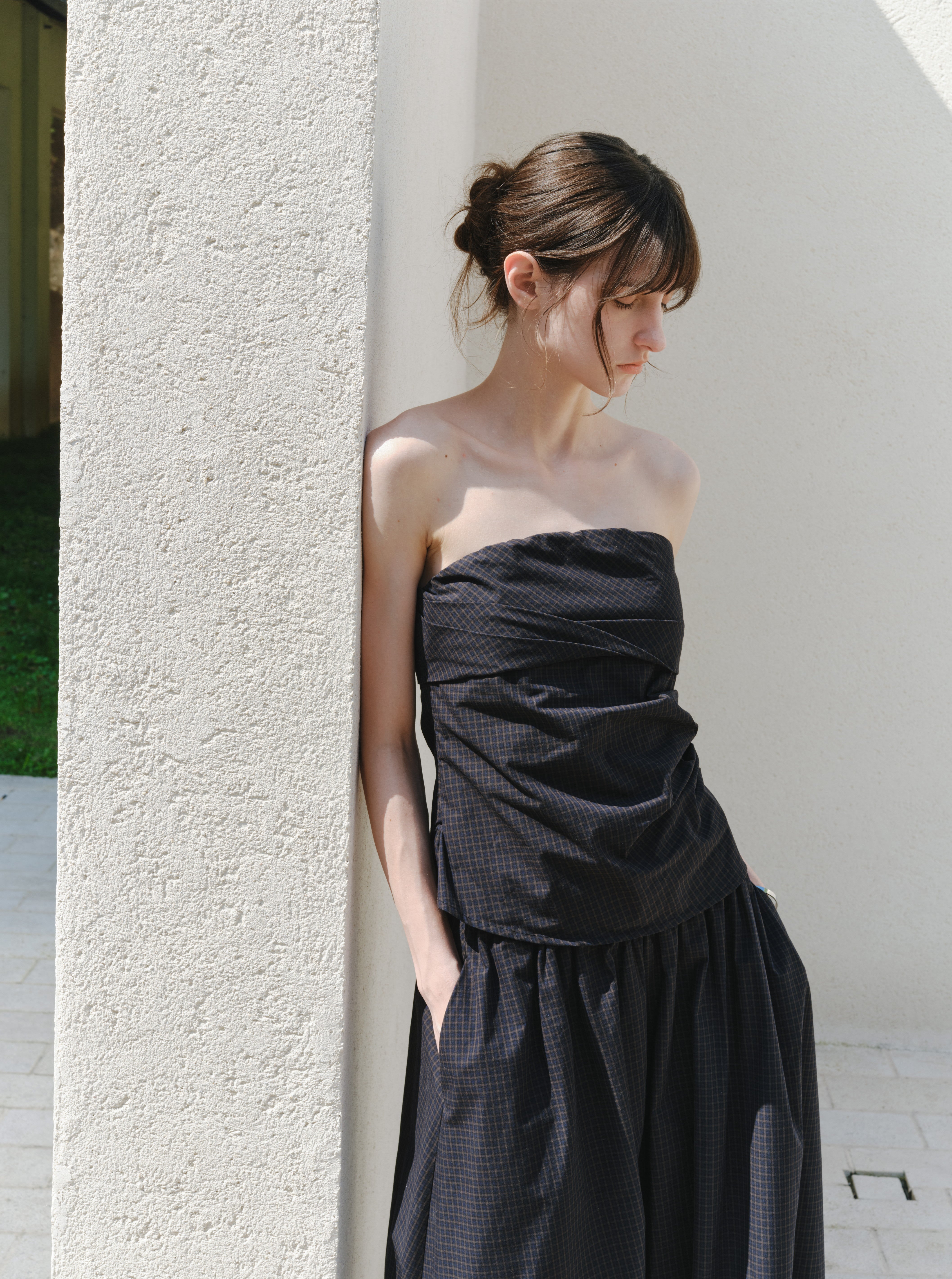 SOFT GATHER WRAP TOP