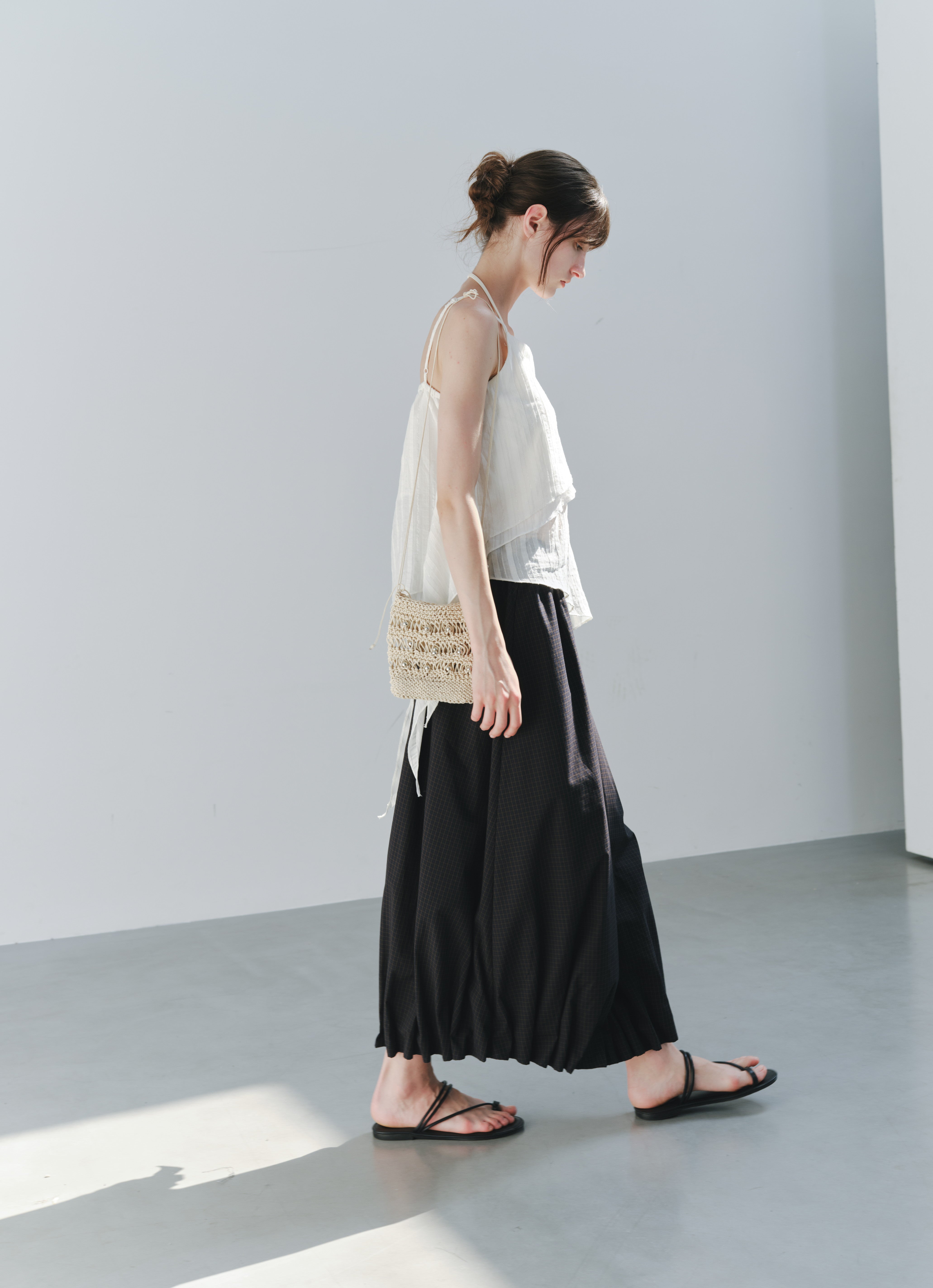 GATHERED HEM BALLOON SKIRT