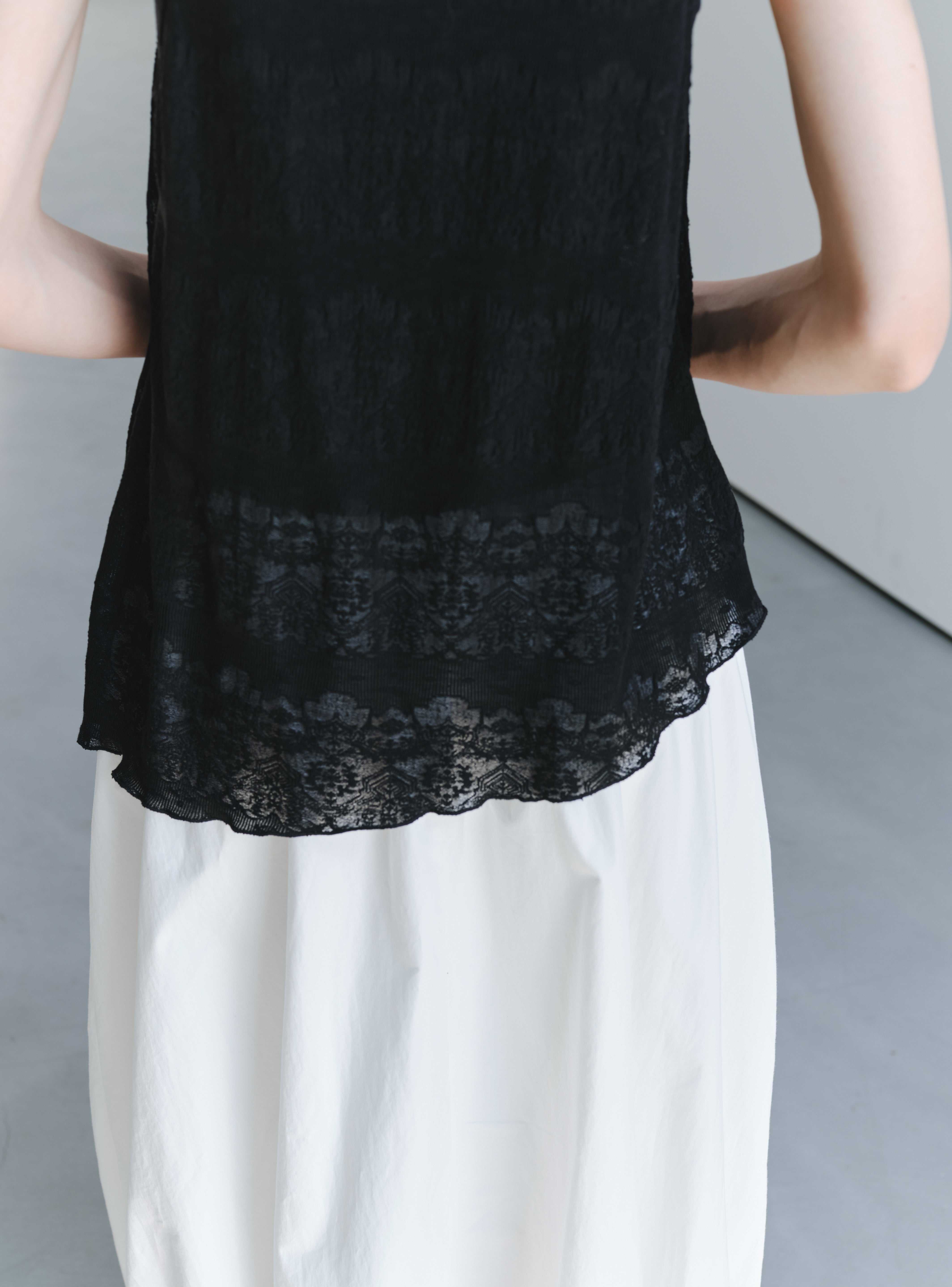 SHEER JACQUARD SOFT BLOUSE