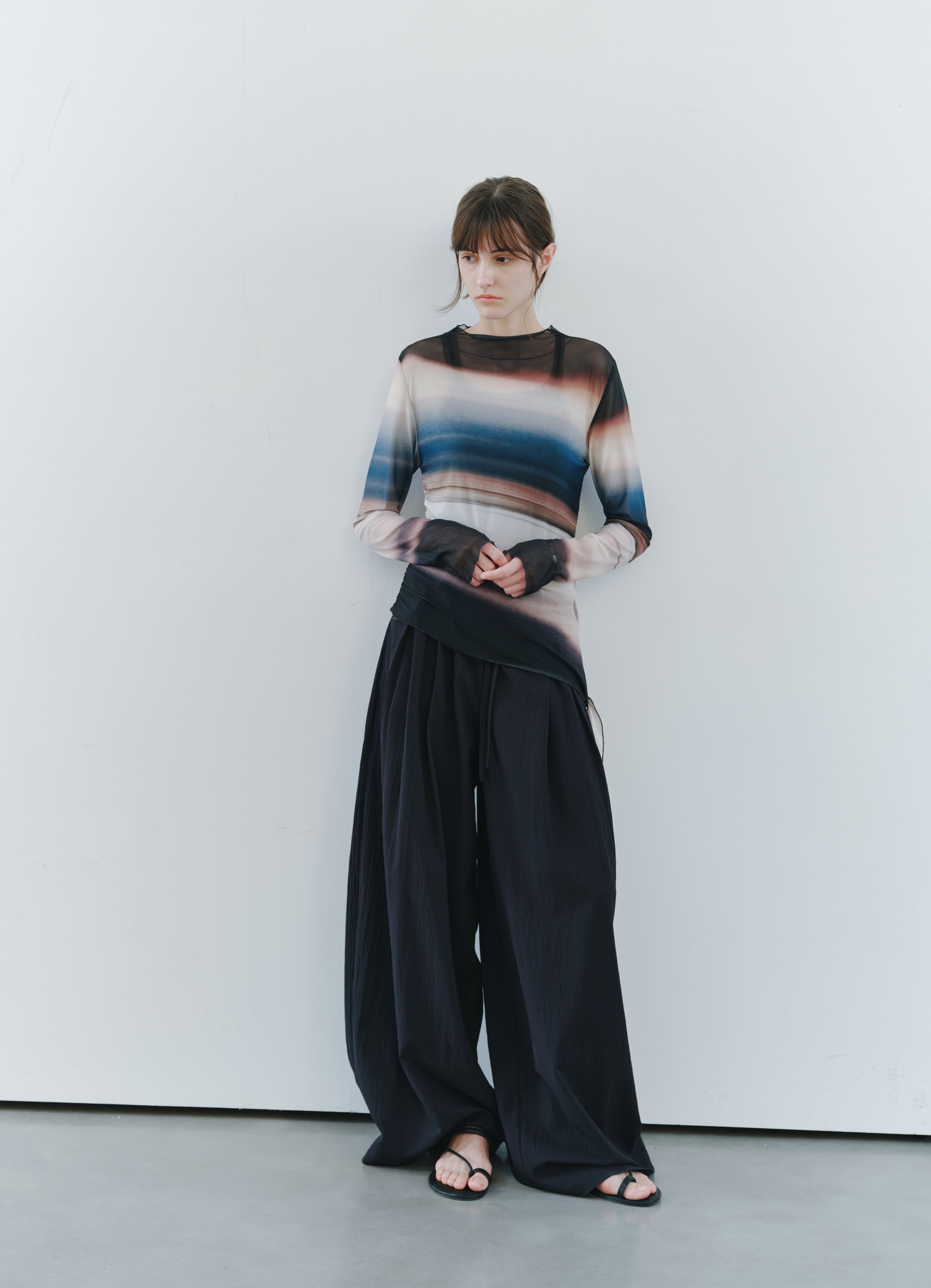 kyota様 GLOW TIE SHEER TOP / グロータイシアートップ