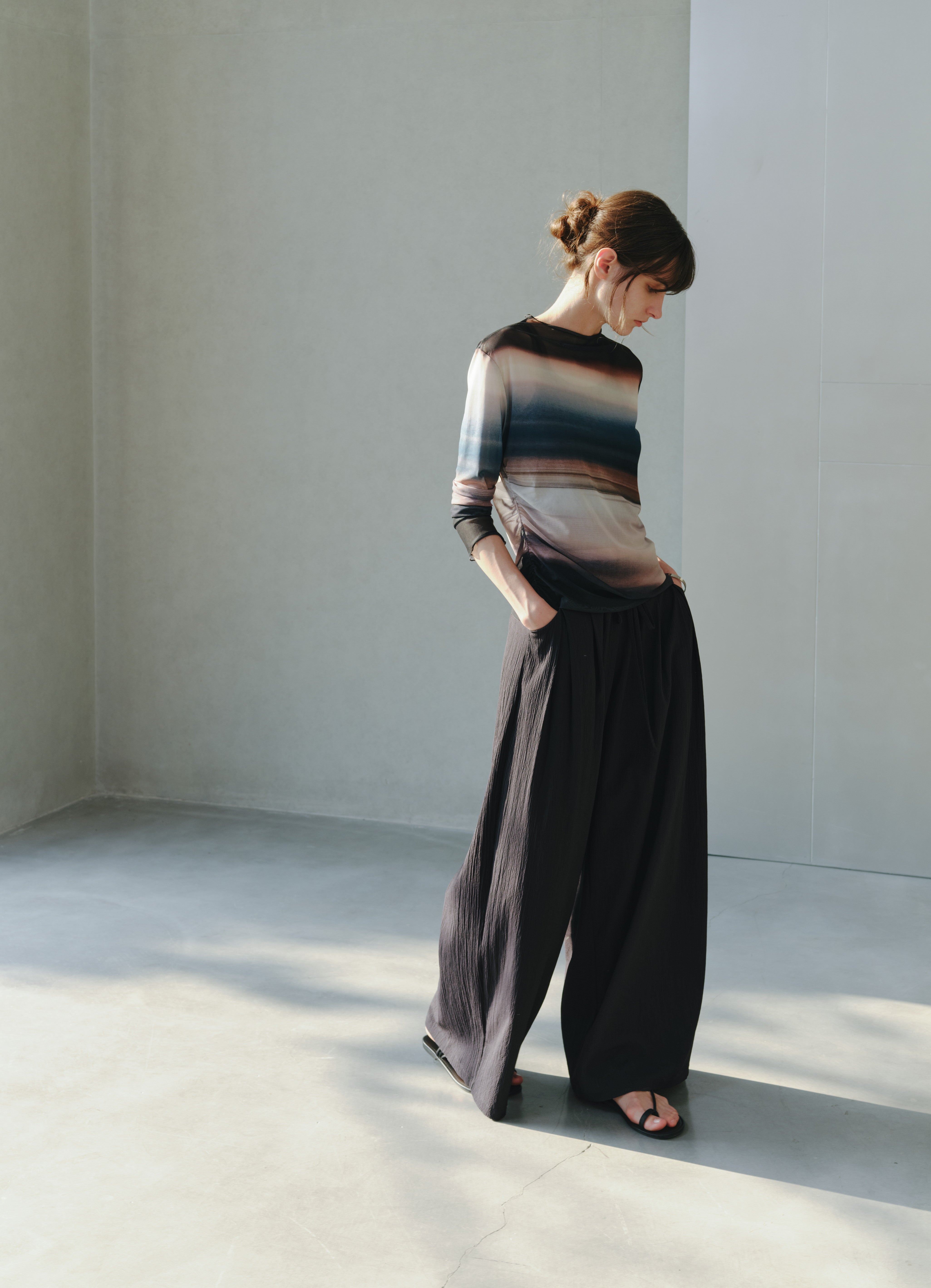 GLOW TIE SHEER TOP