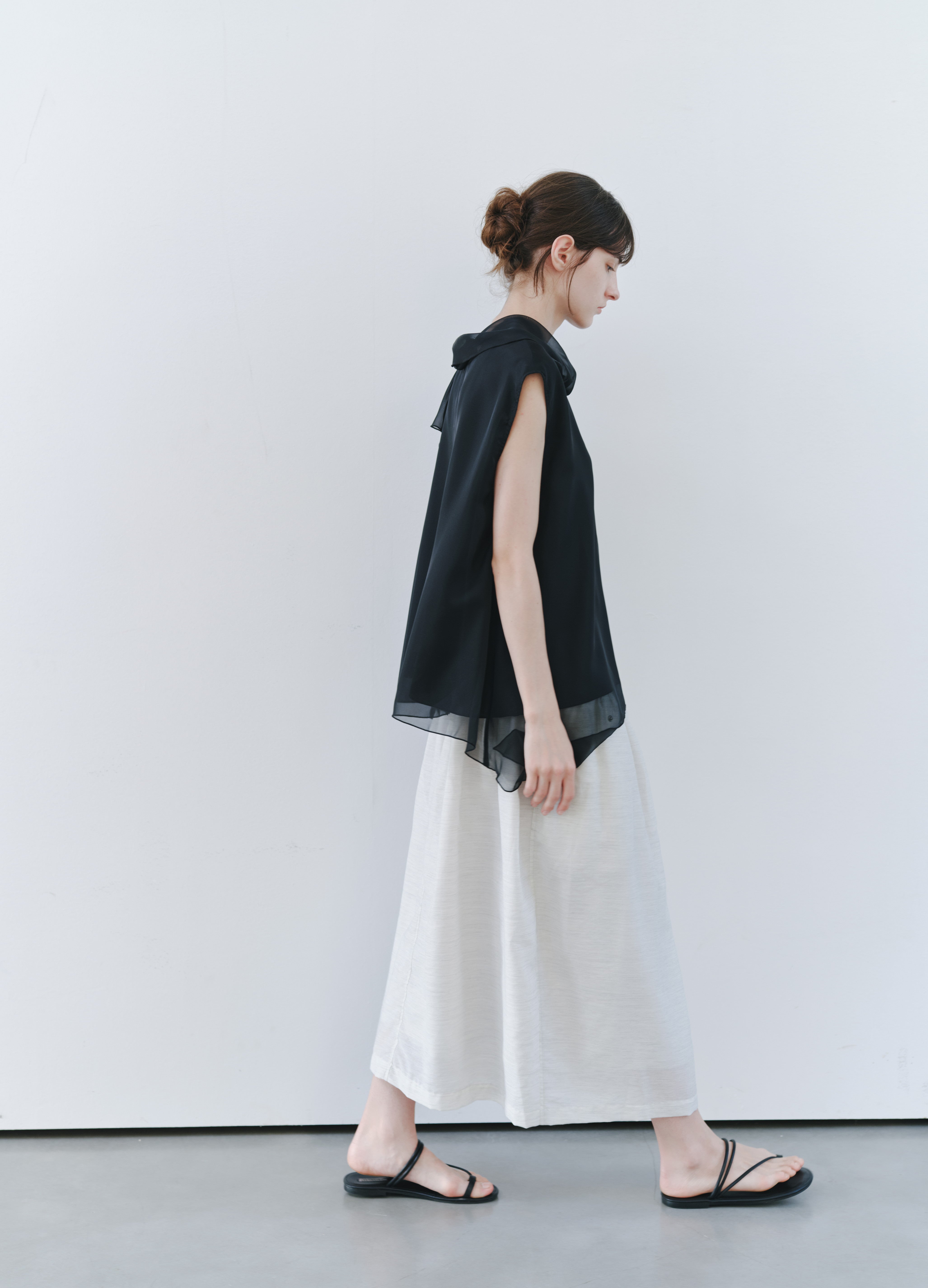 SHEER VEIL LAYERED BLOUSE