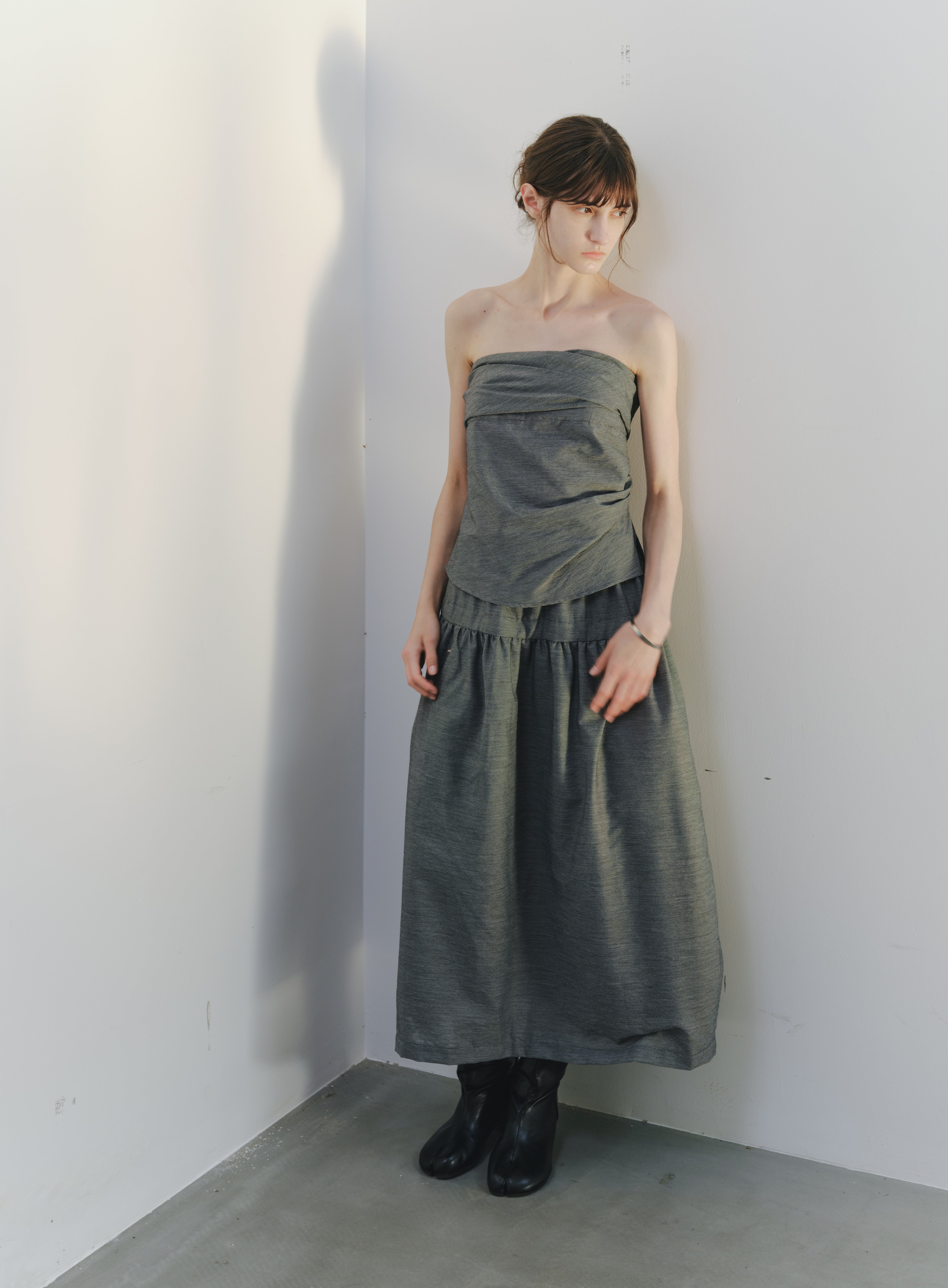 SOFT GATHER WRAP TOP