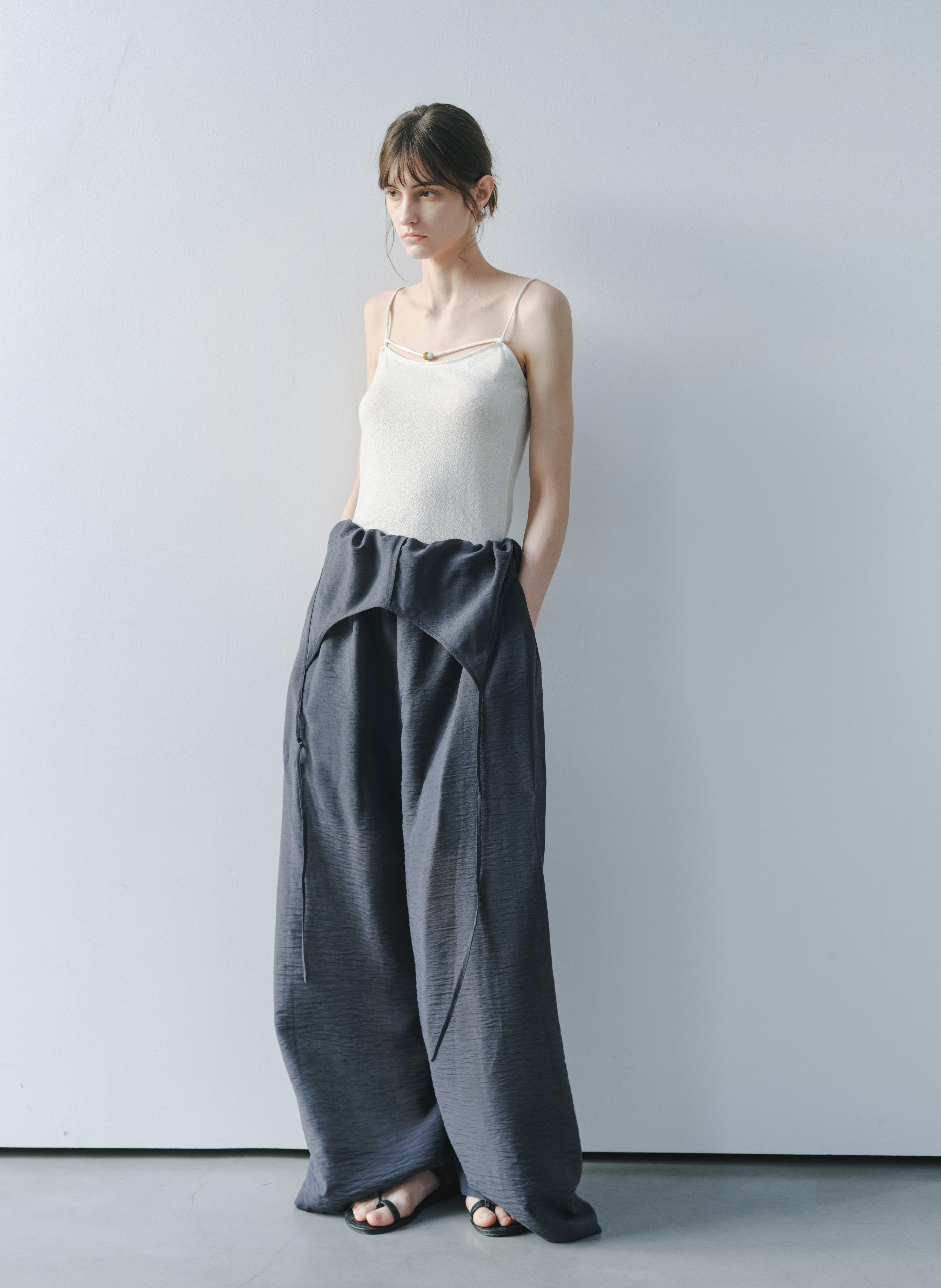 2WAY HALF SHEER JUMPSUIT