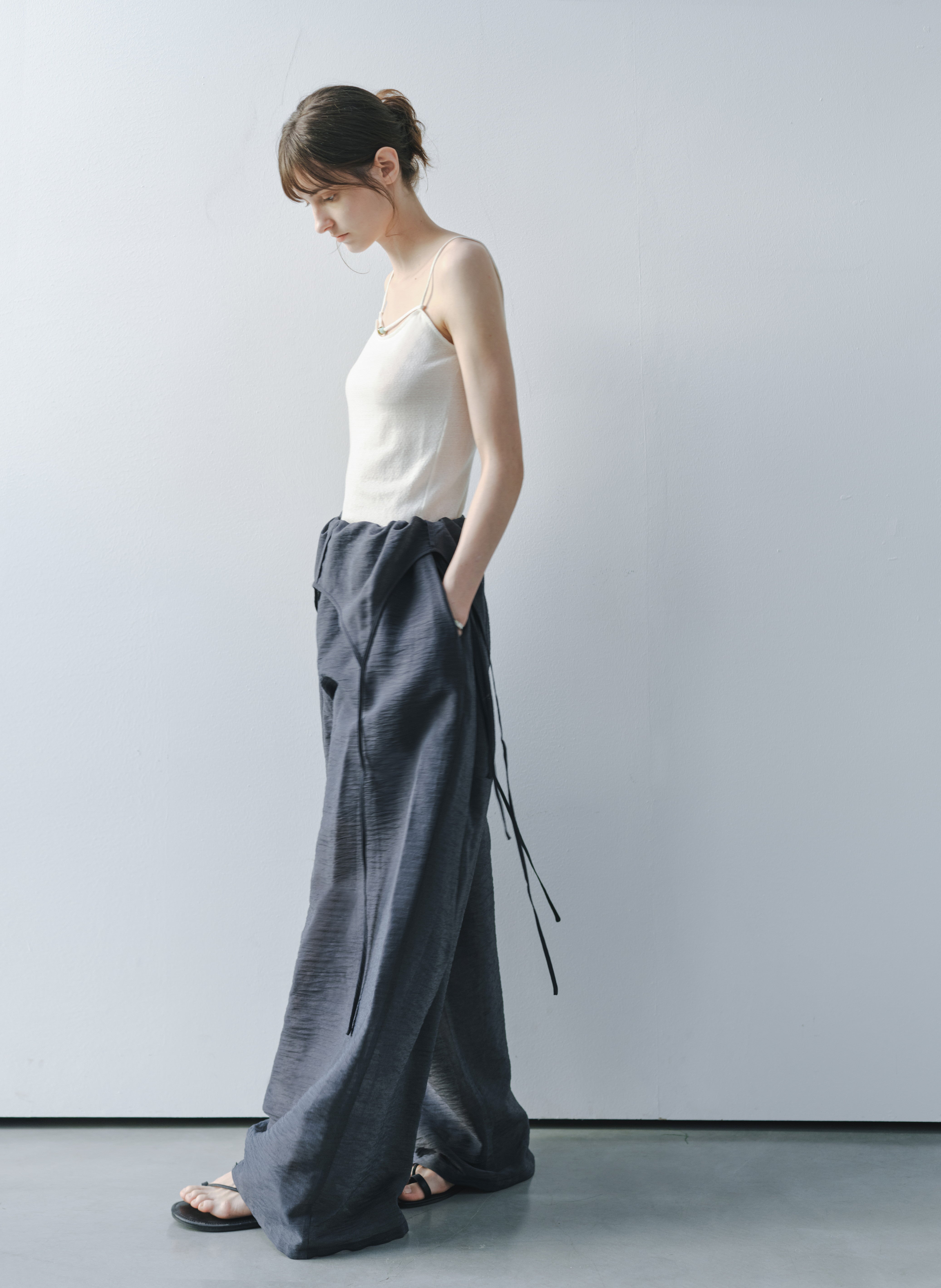 2WAY HALF SHEER JUMPSUIT