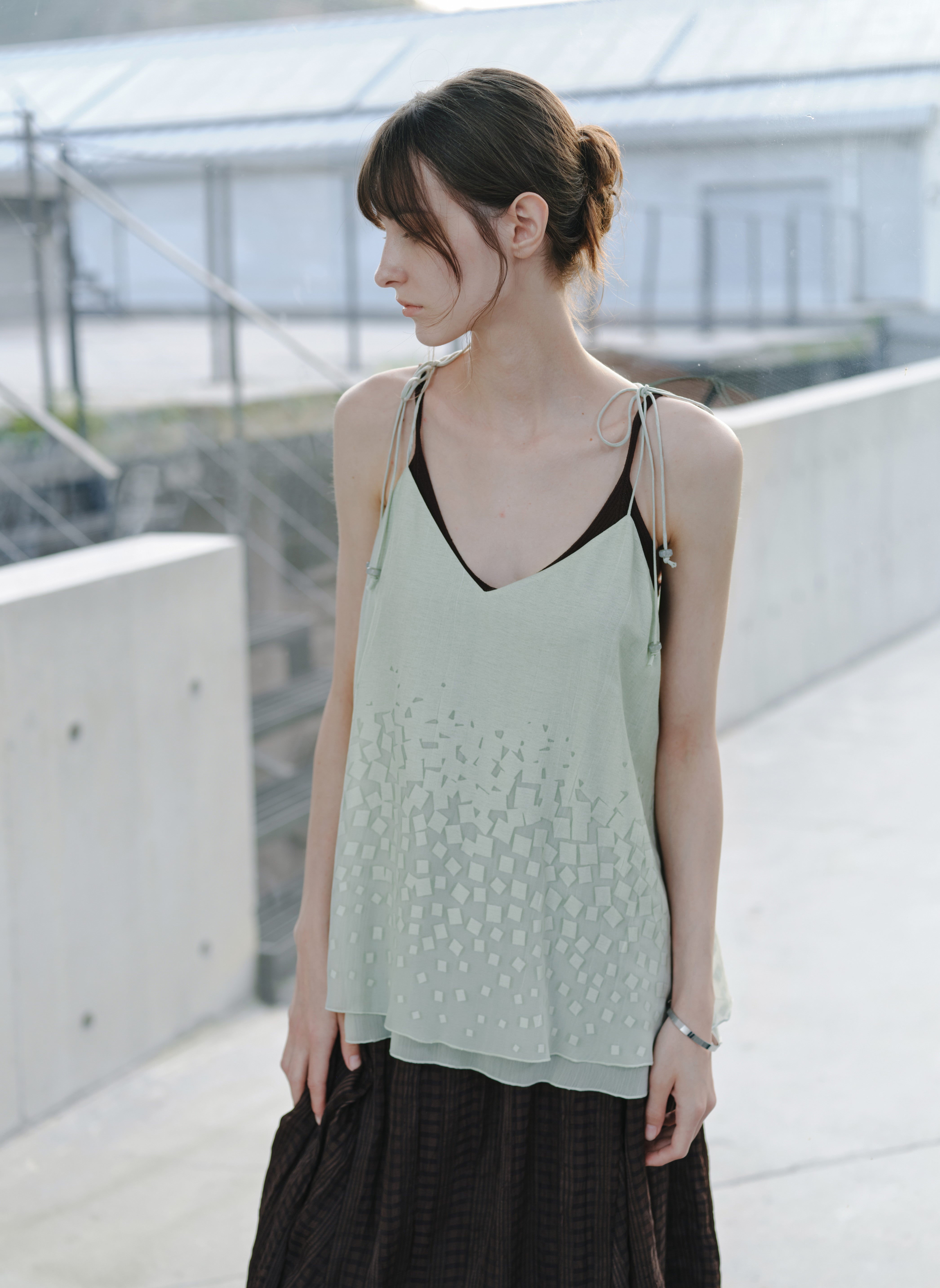 LAYERED FLARE CAMI TOP