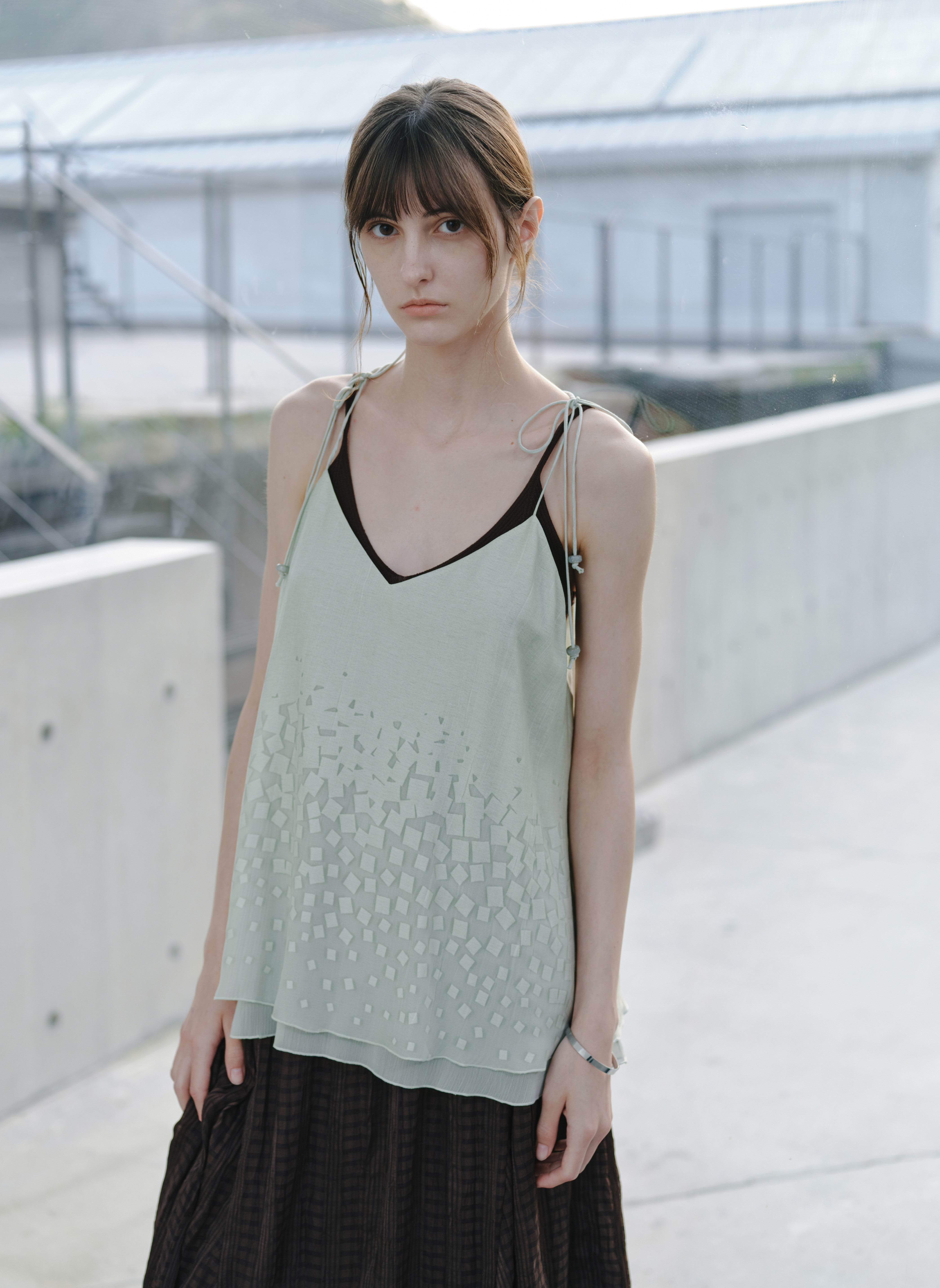 LAYERED FLARE CAMI TOP