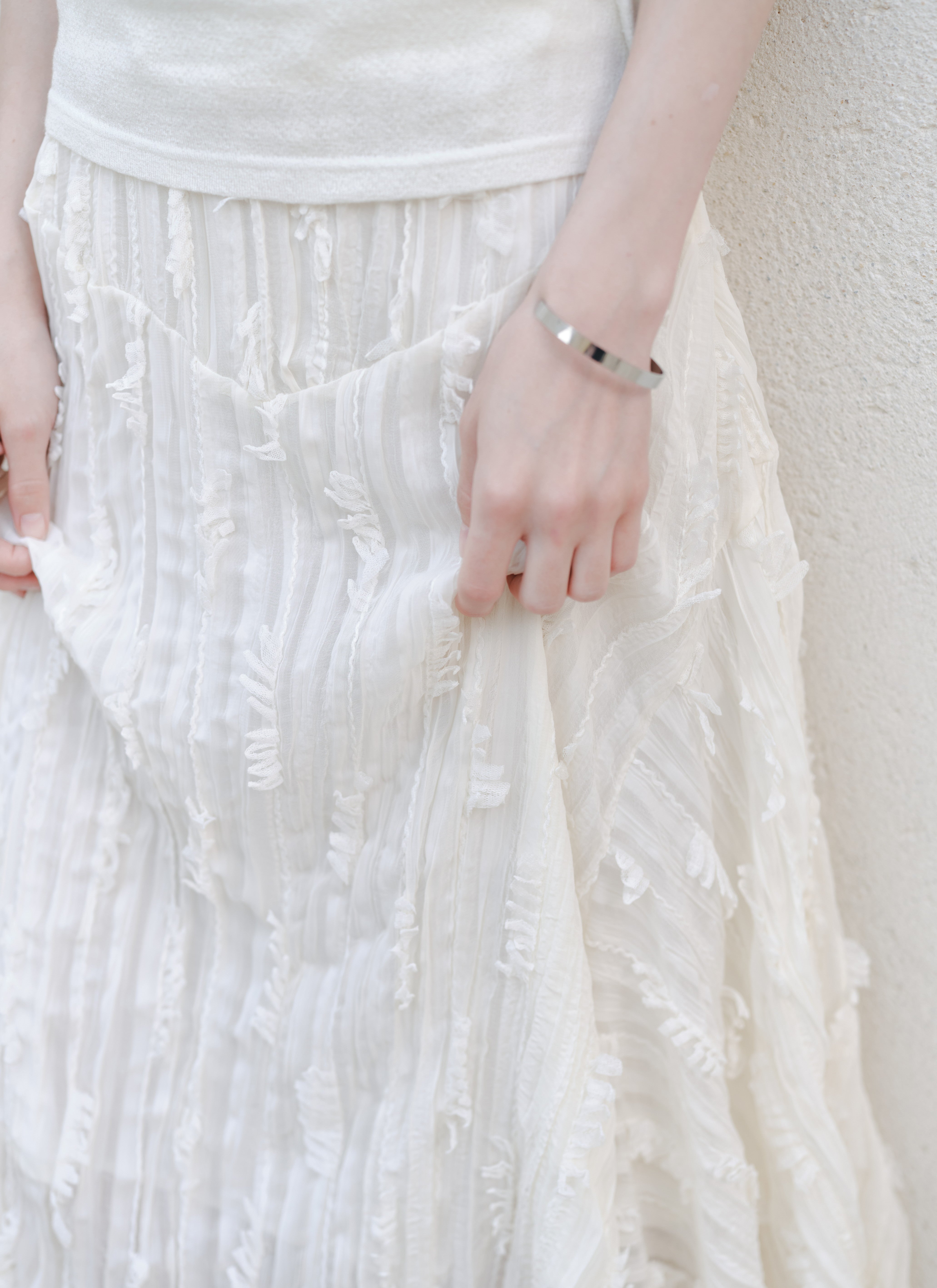 FEATHER TOUCH DESIGN SKIRT