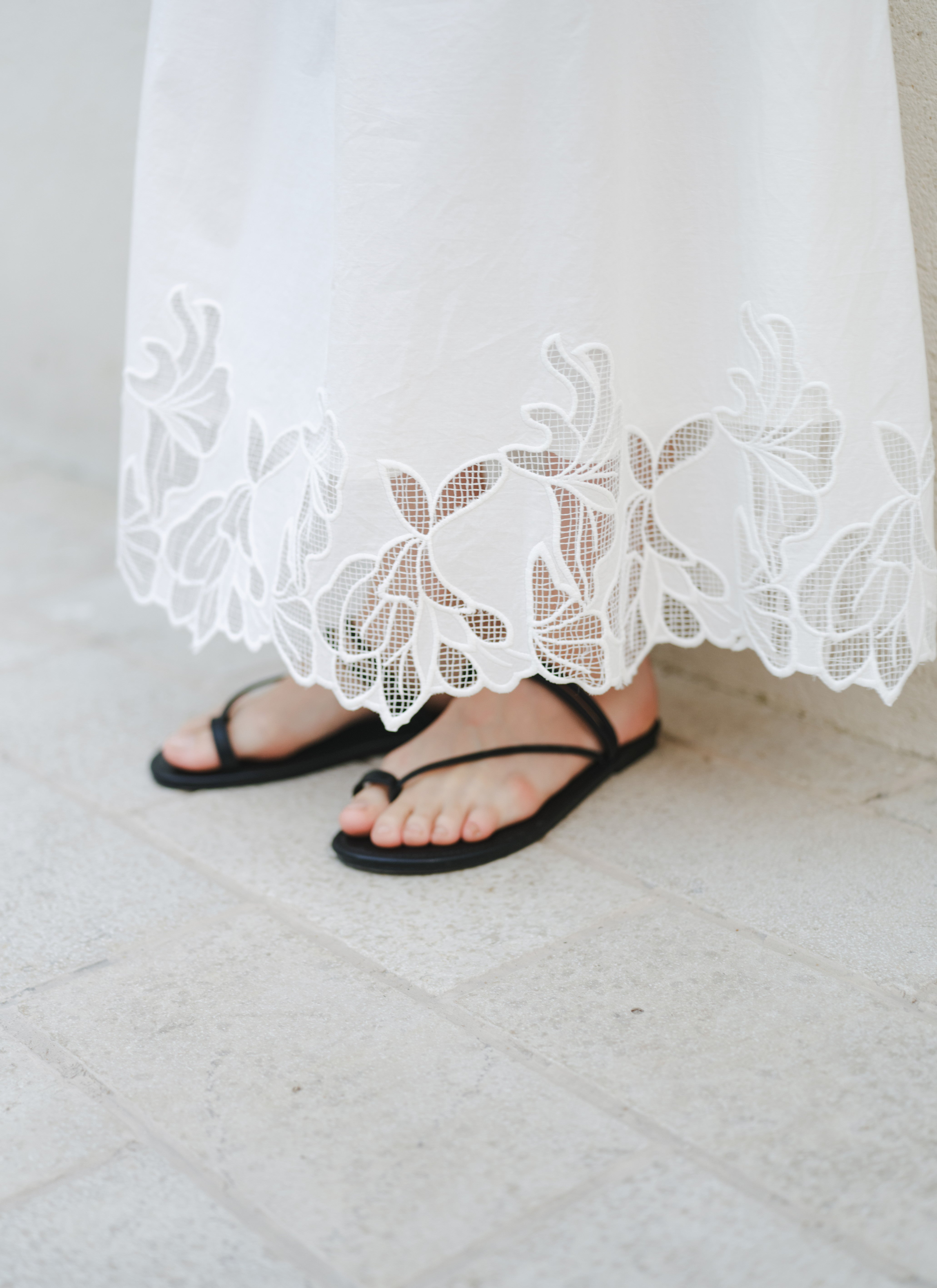 FLOWER CROCHET COTTON SKIRT