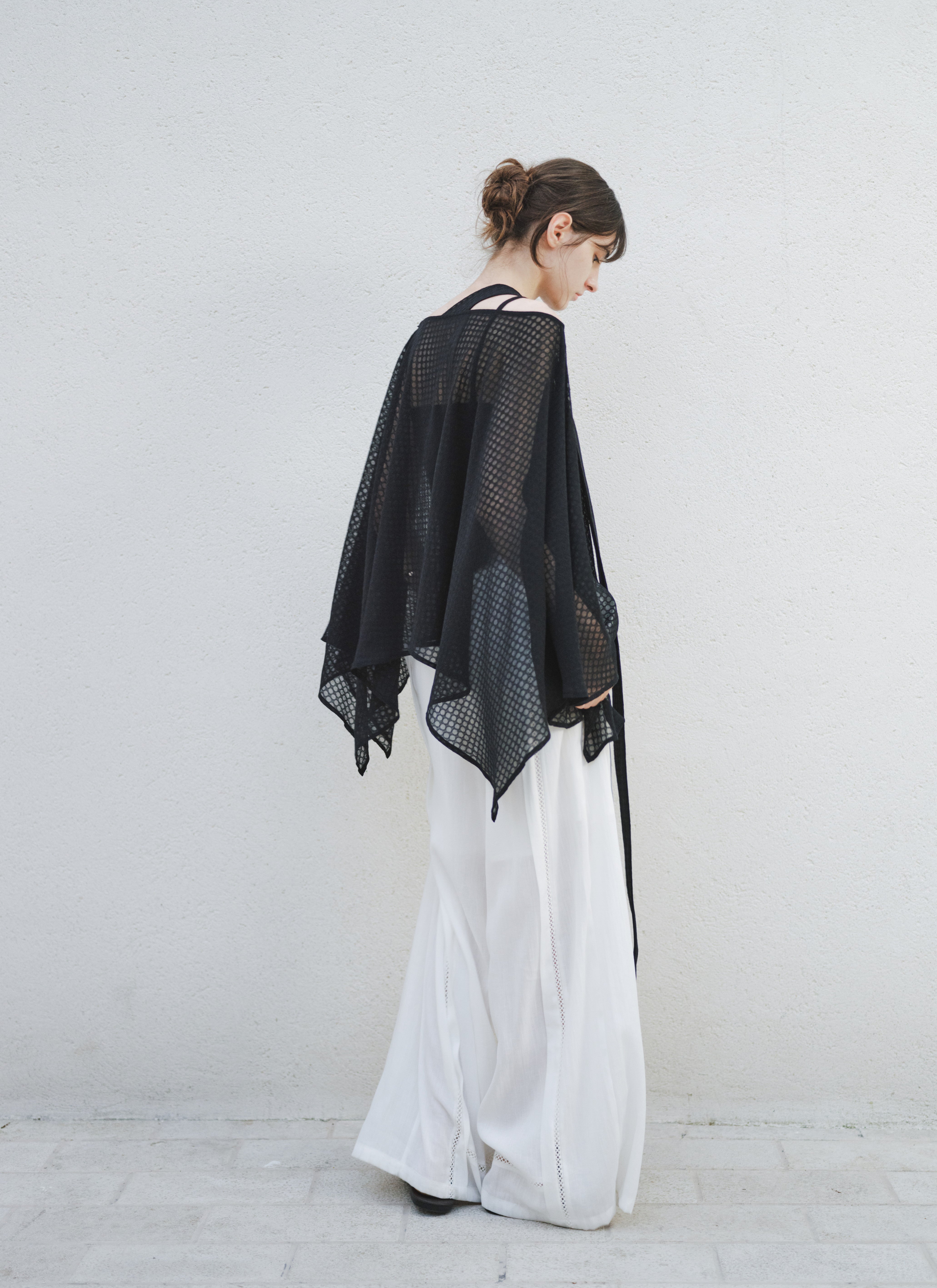 CROCHET LINE WIDE PANTS