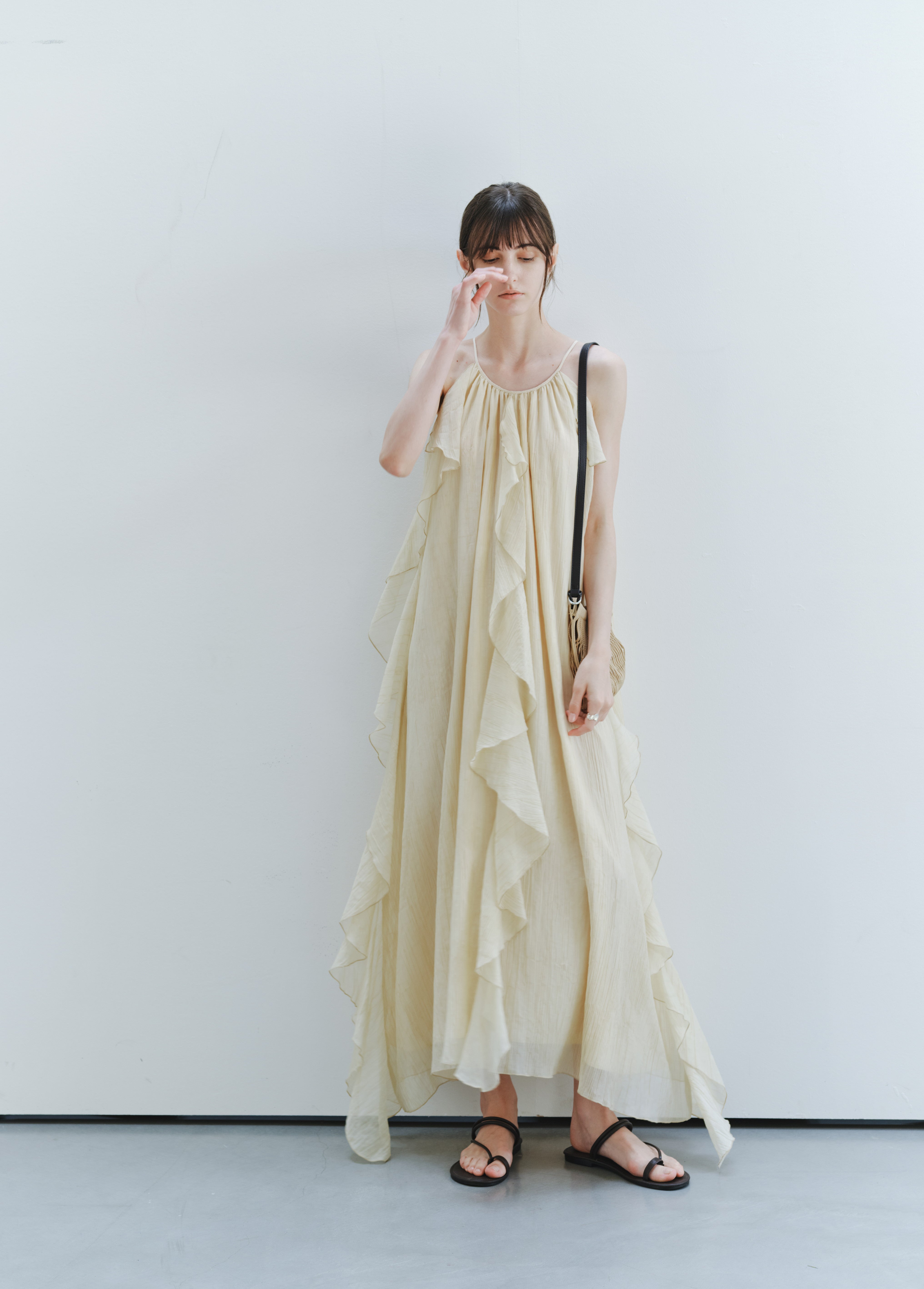 ROMANTIC SHEER FRILL DRESS
