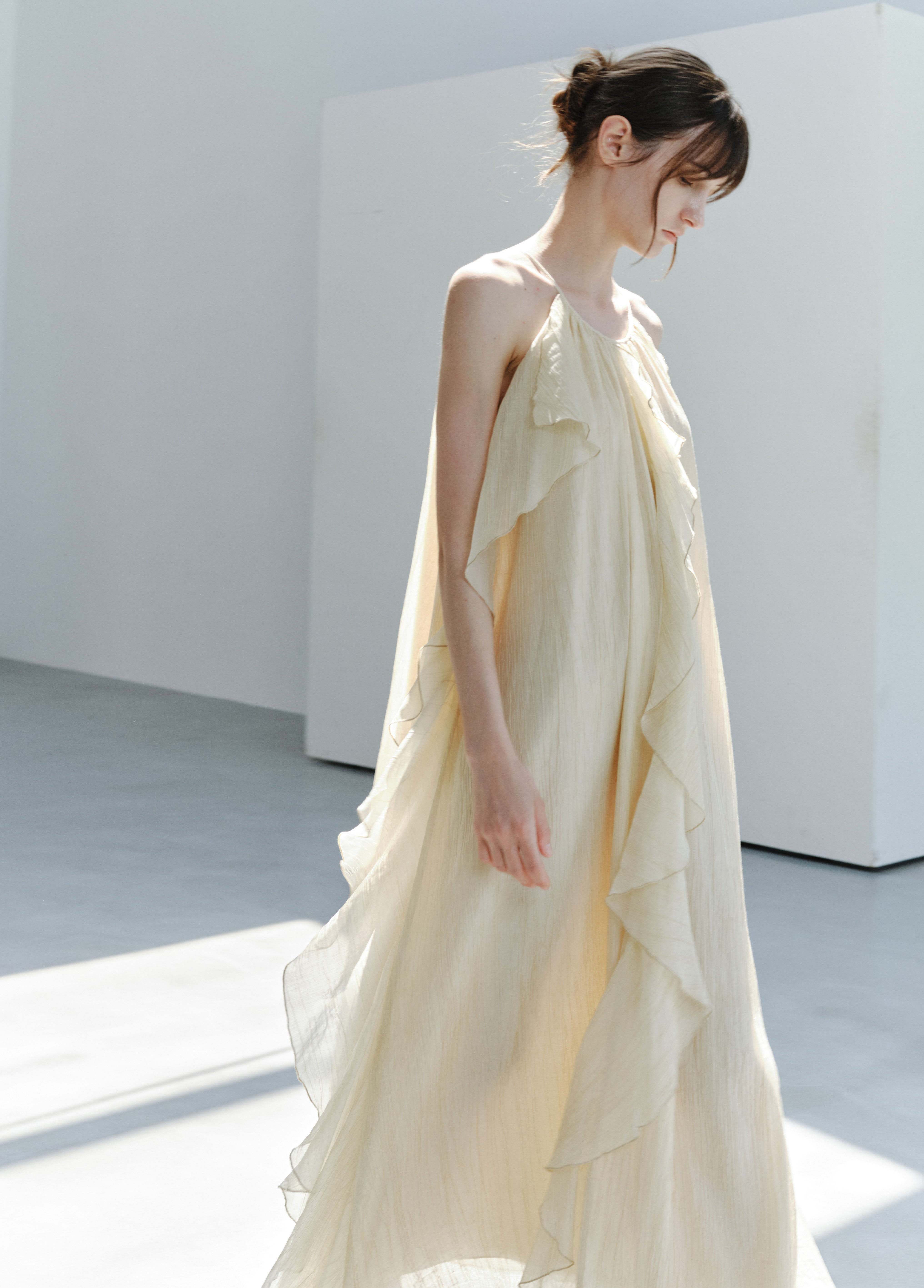 ROMANTIC SHEER FRILL DRESS