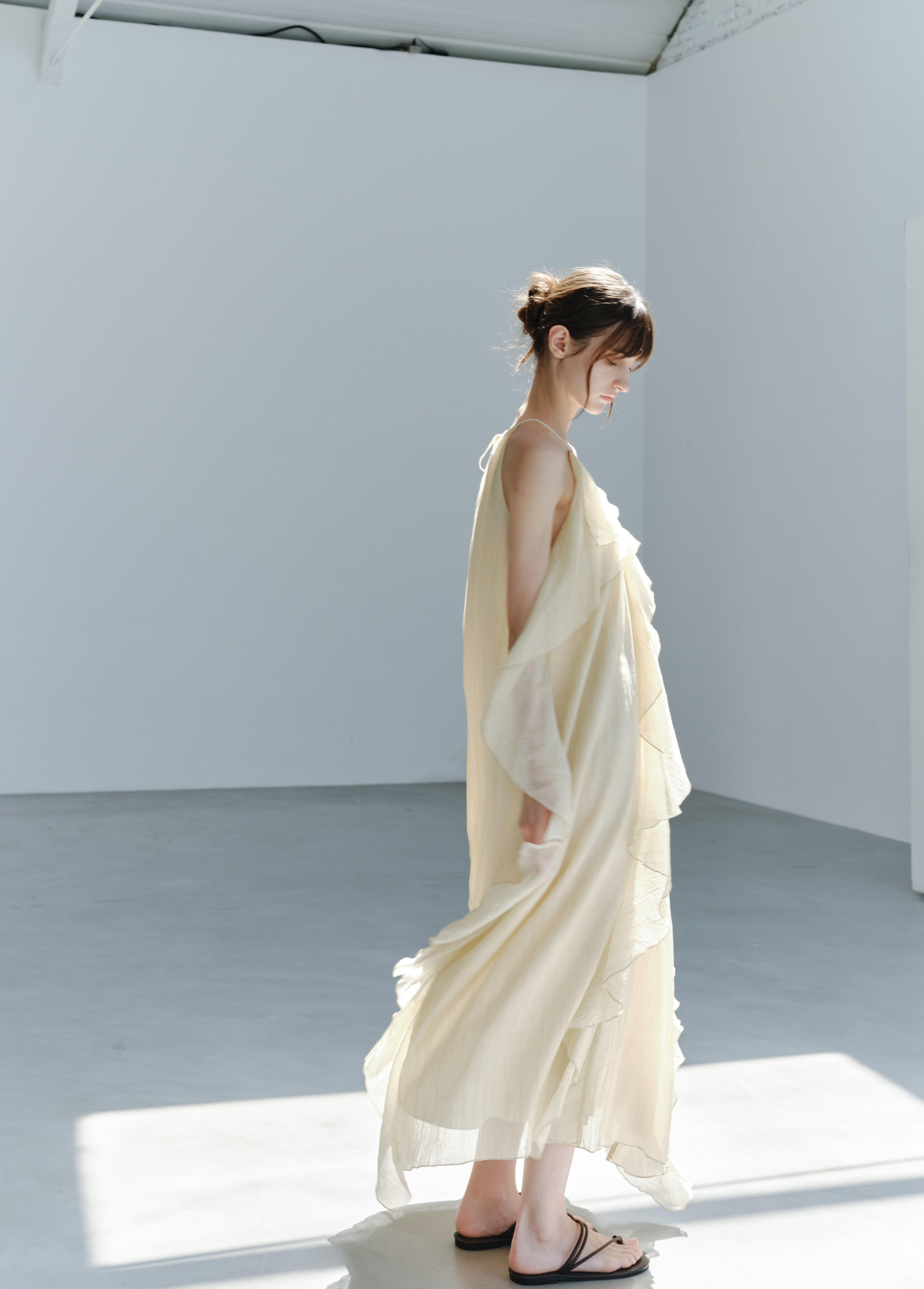 ROMANTIC SHEER FRILL DRESS