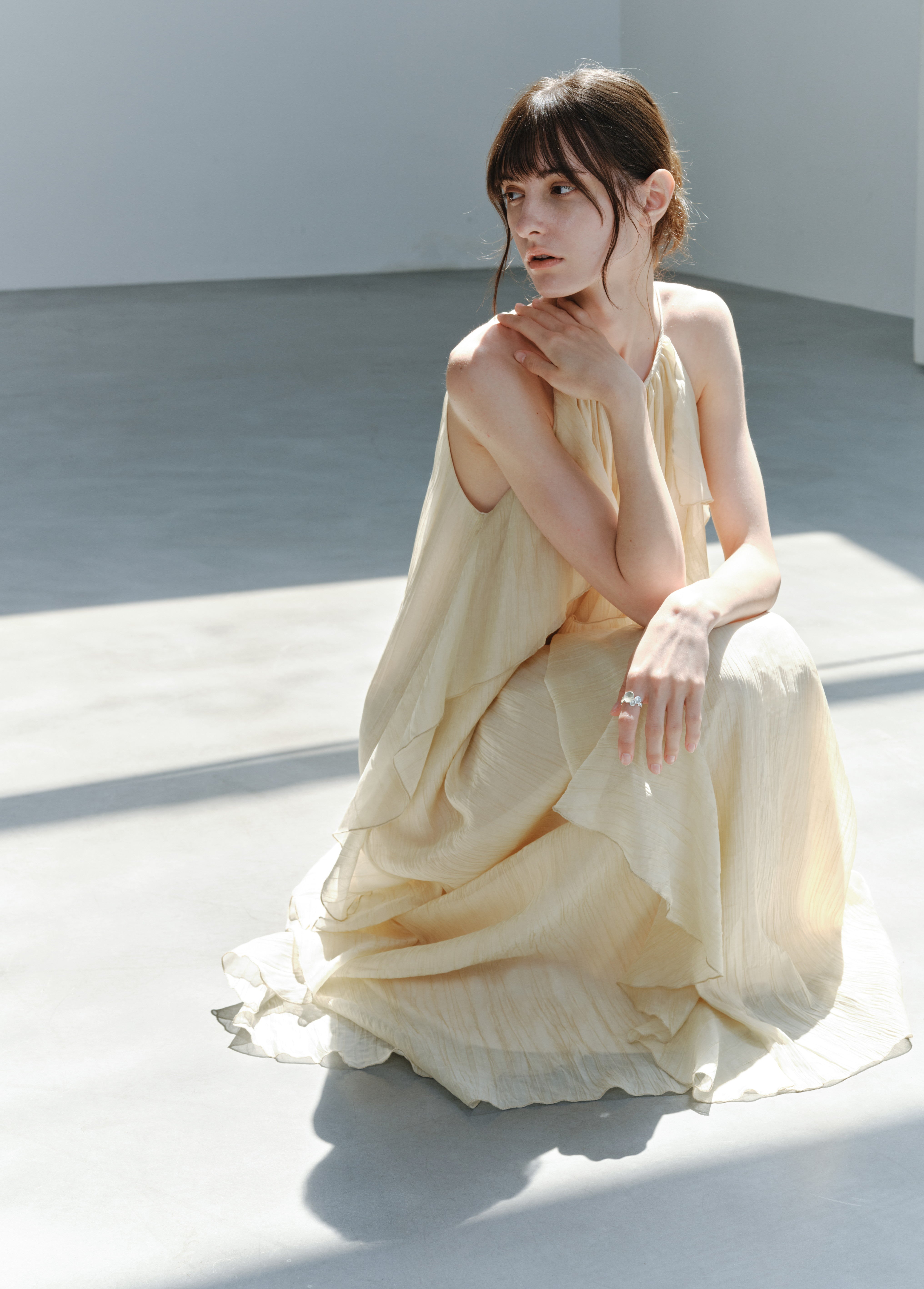 ROMANTIC SHEER FRILL DRESS