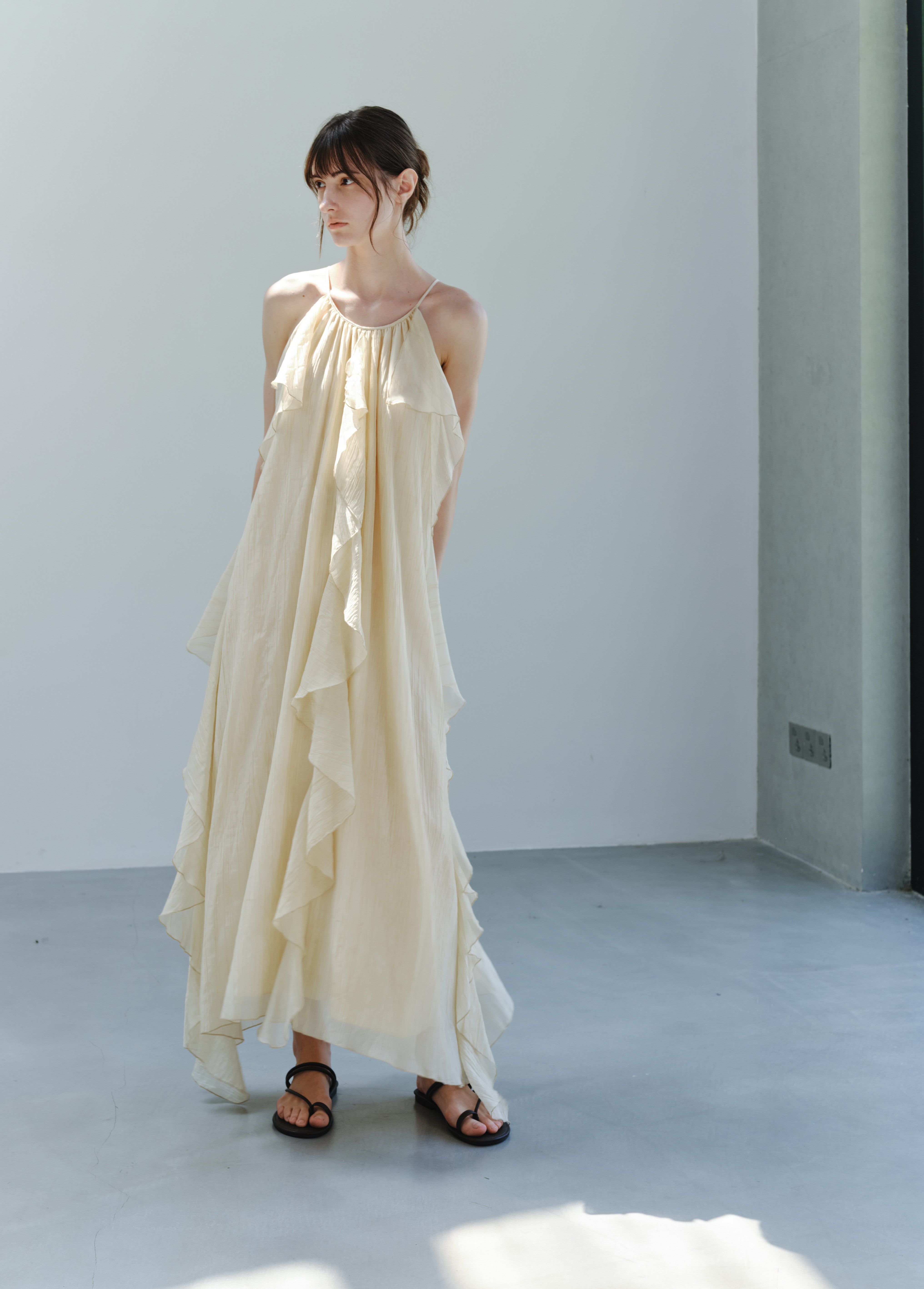 ROMANTIC SHEER FRILL DRESS