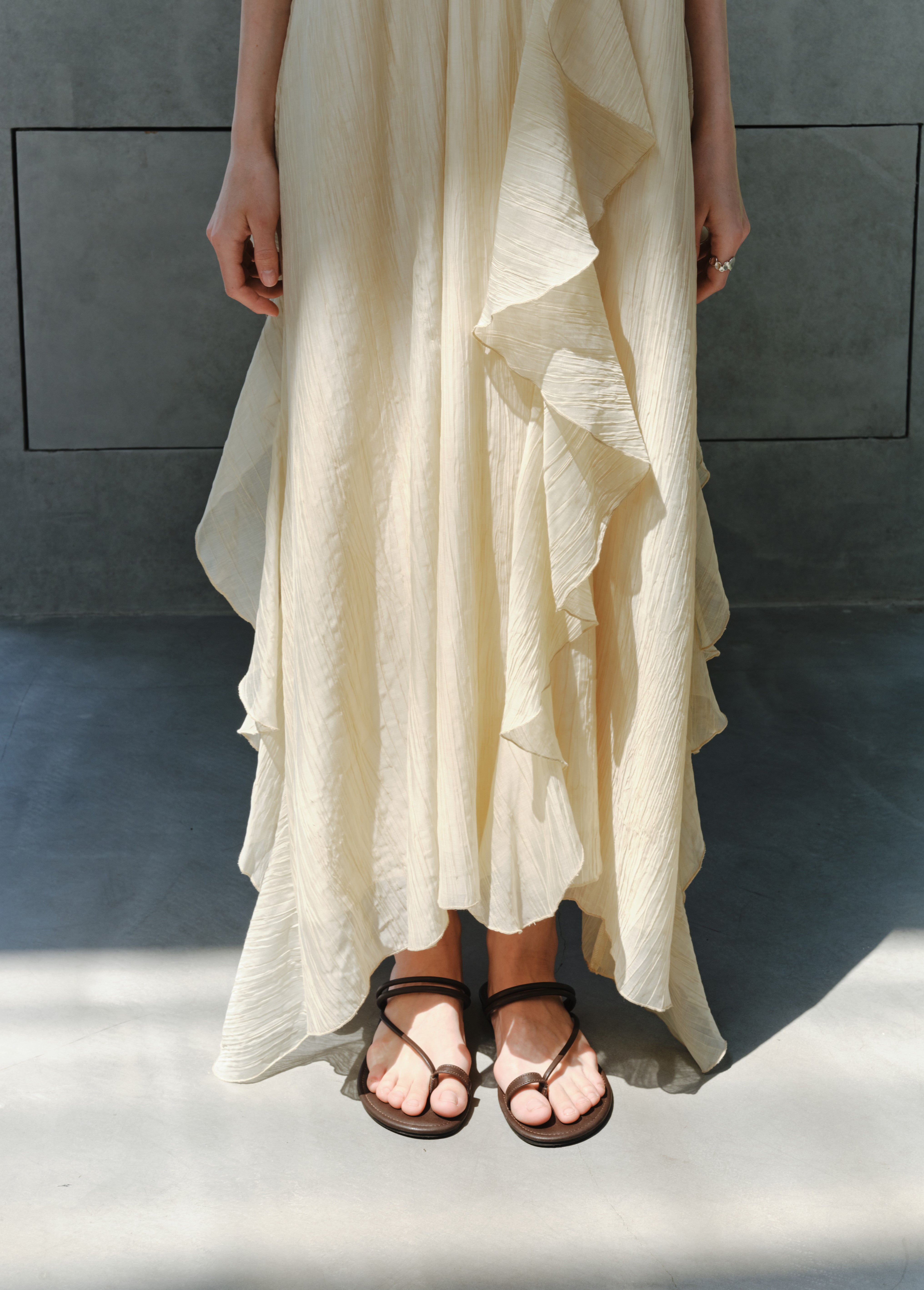 ROMANTIC SHEER FRILL DRESS