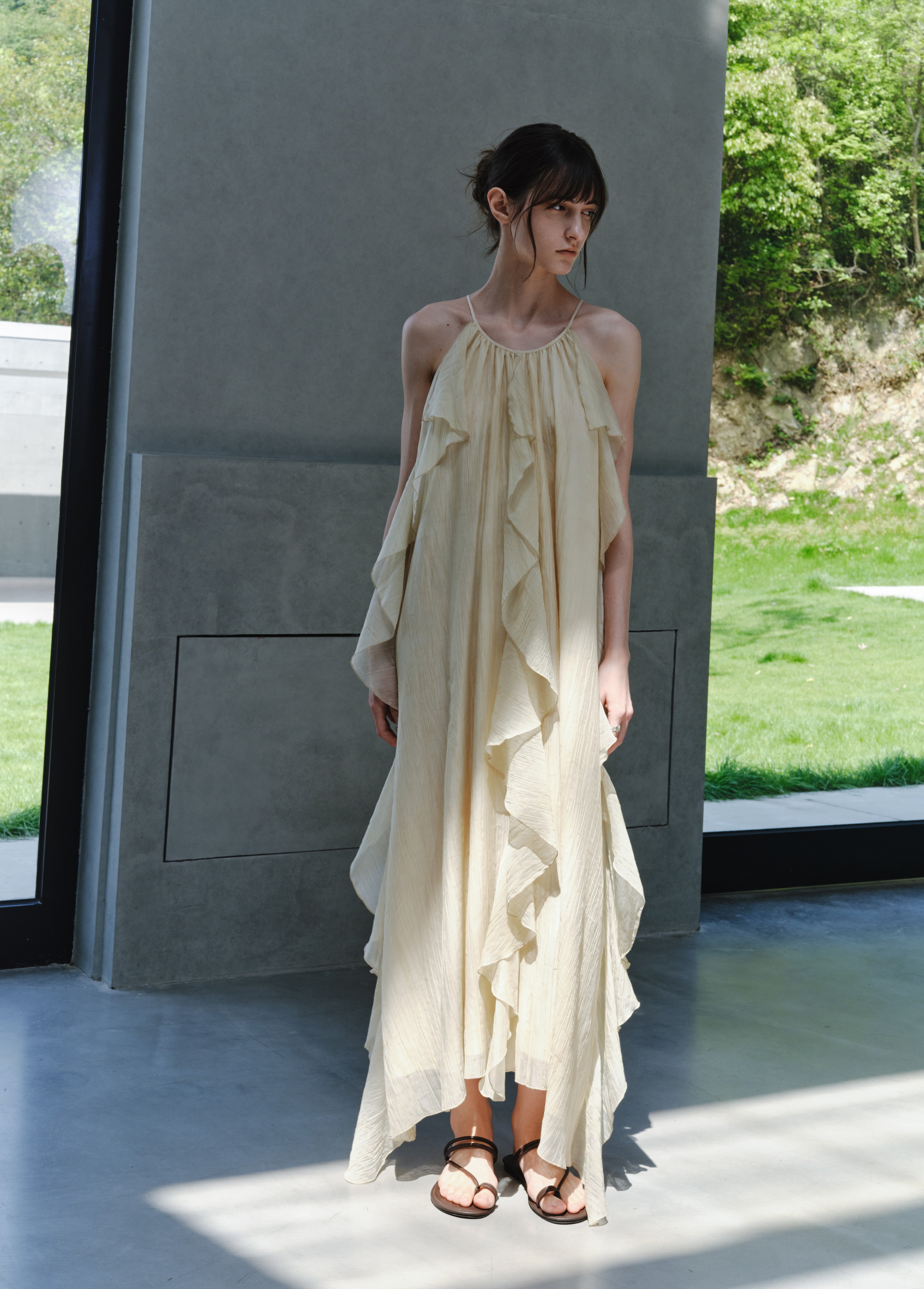 ROMANTIC SHEER FRILL DRESS