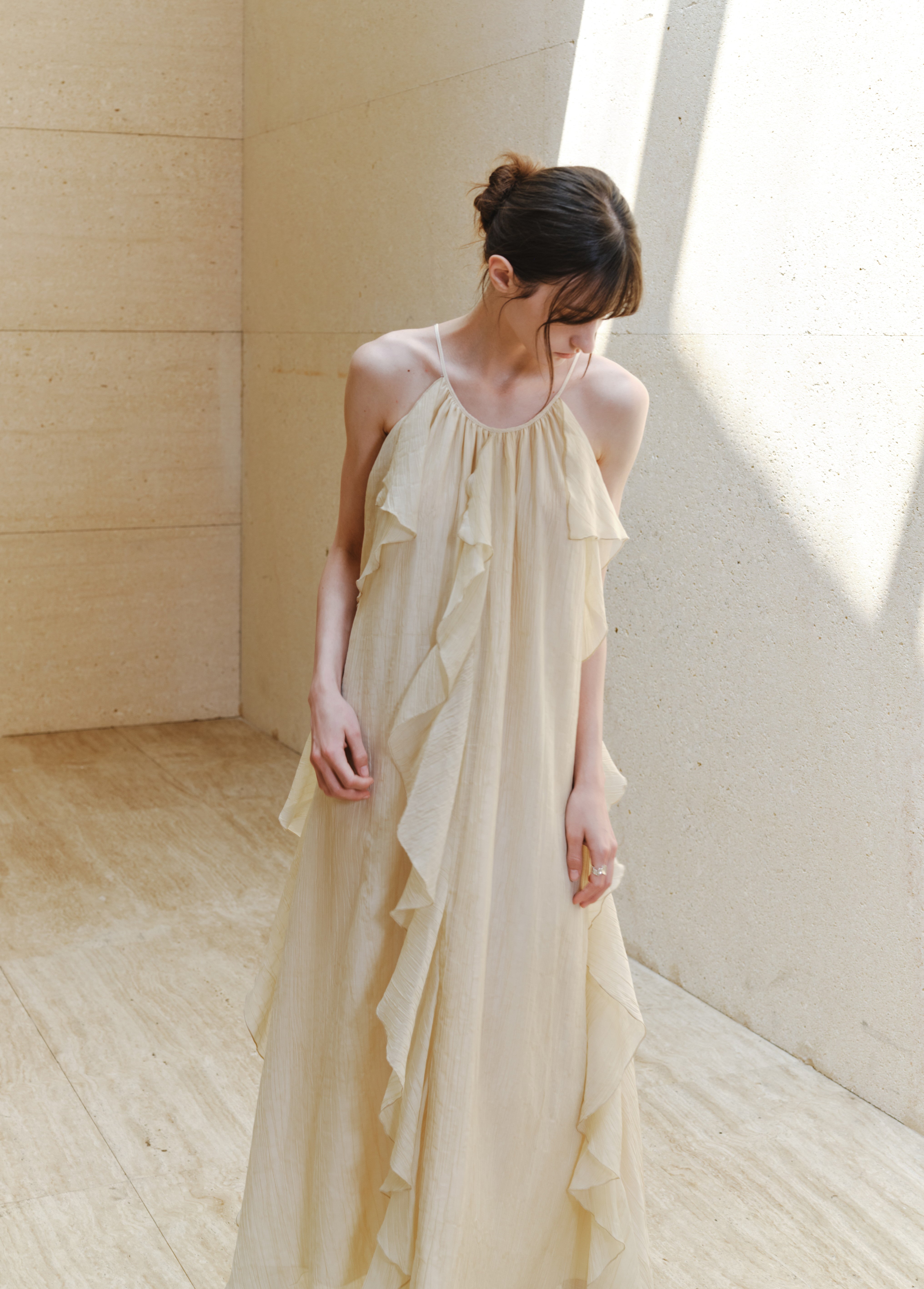 ROMANTIC SHEER FRILL DRESS