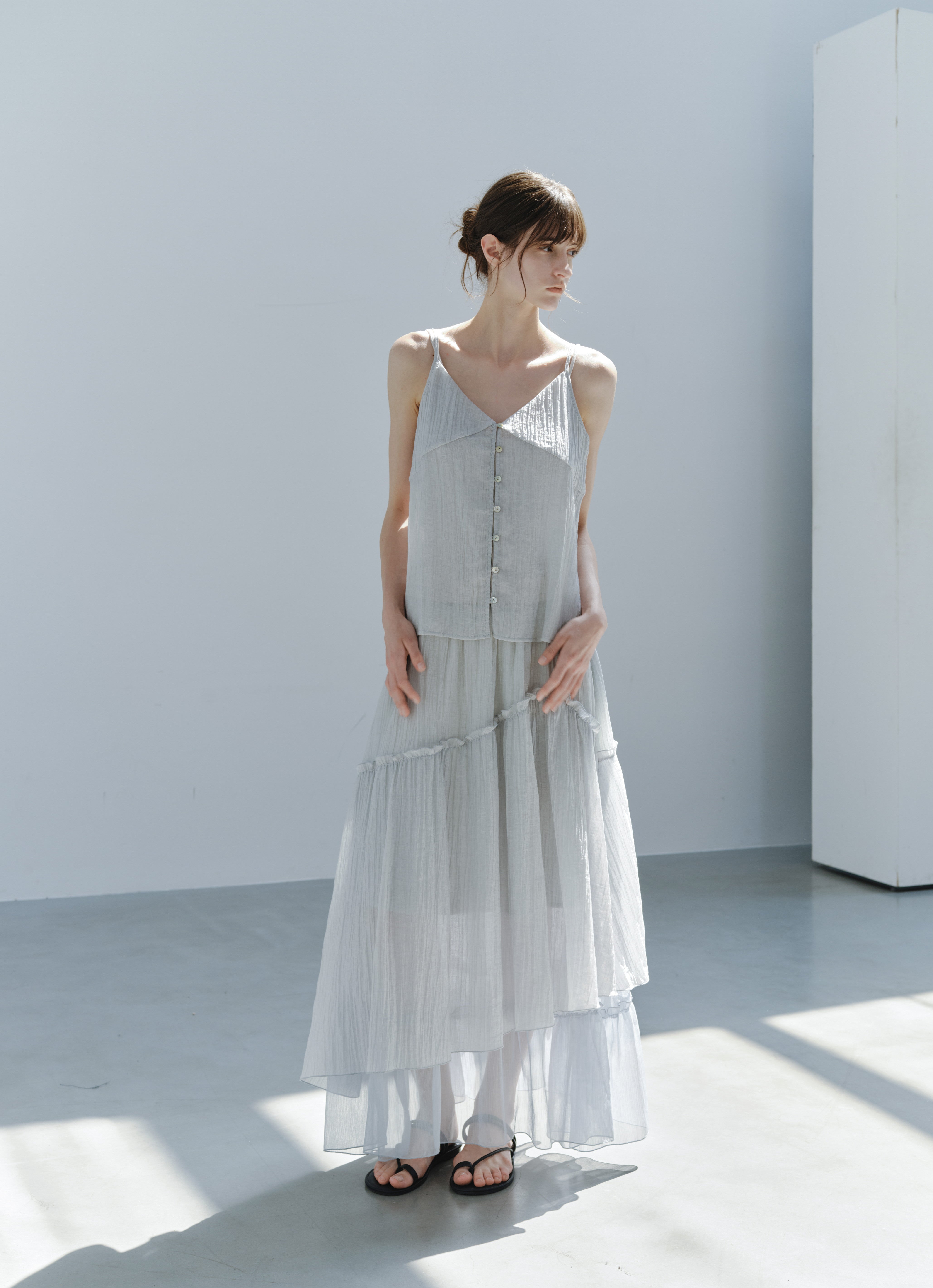 SHEER CREPE CAMI TOP / シアークレープキャミトップ