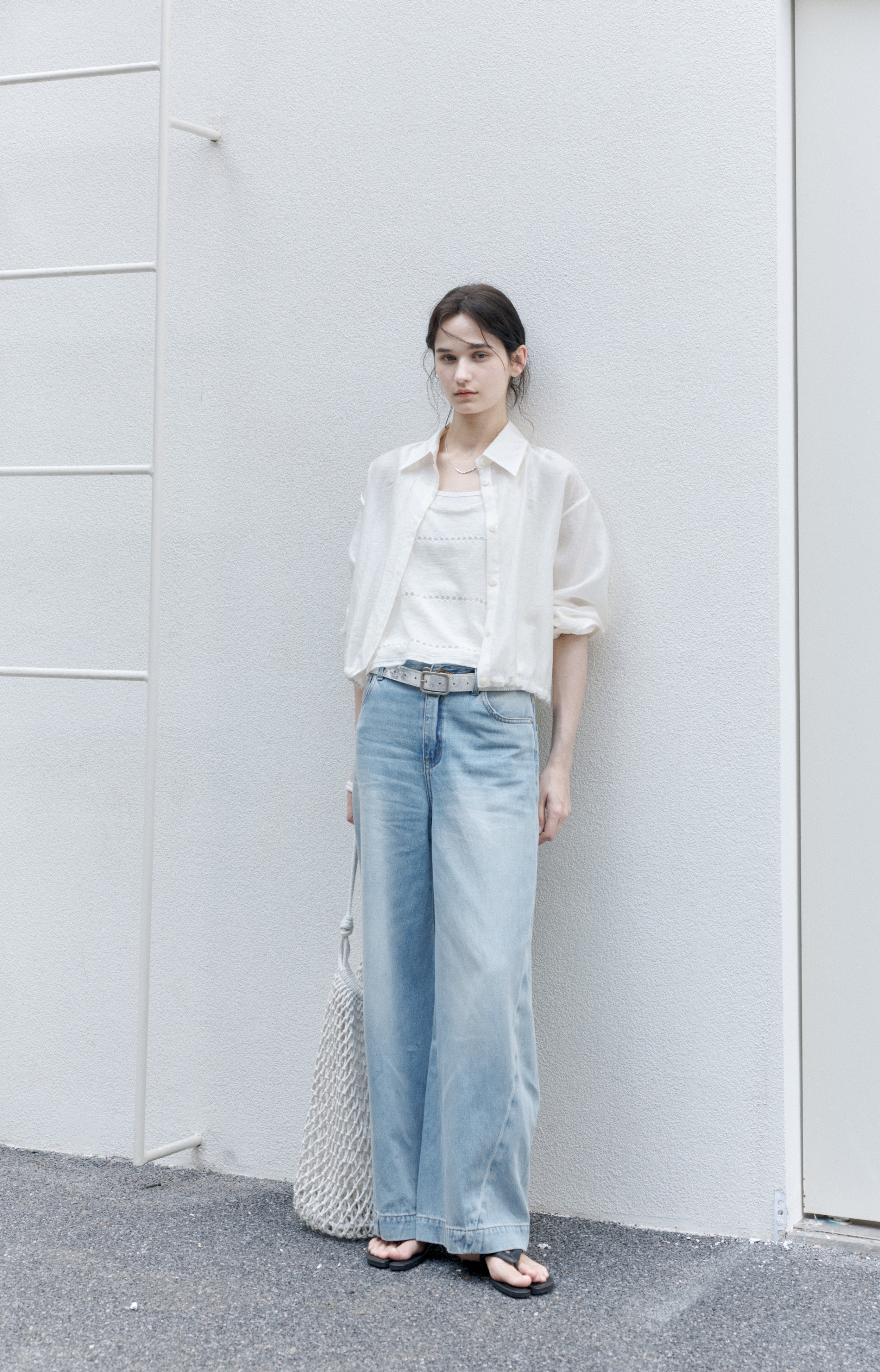 AIRY SHEER COVER SHIRT / 에어리시아 커버 셔츠