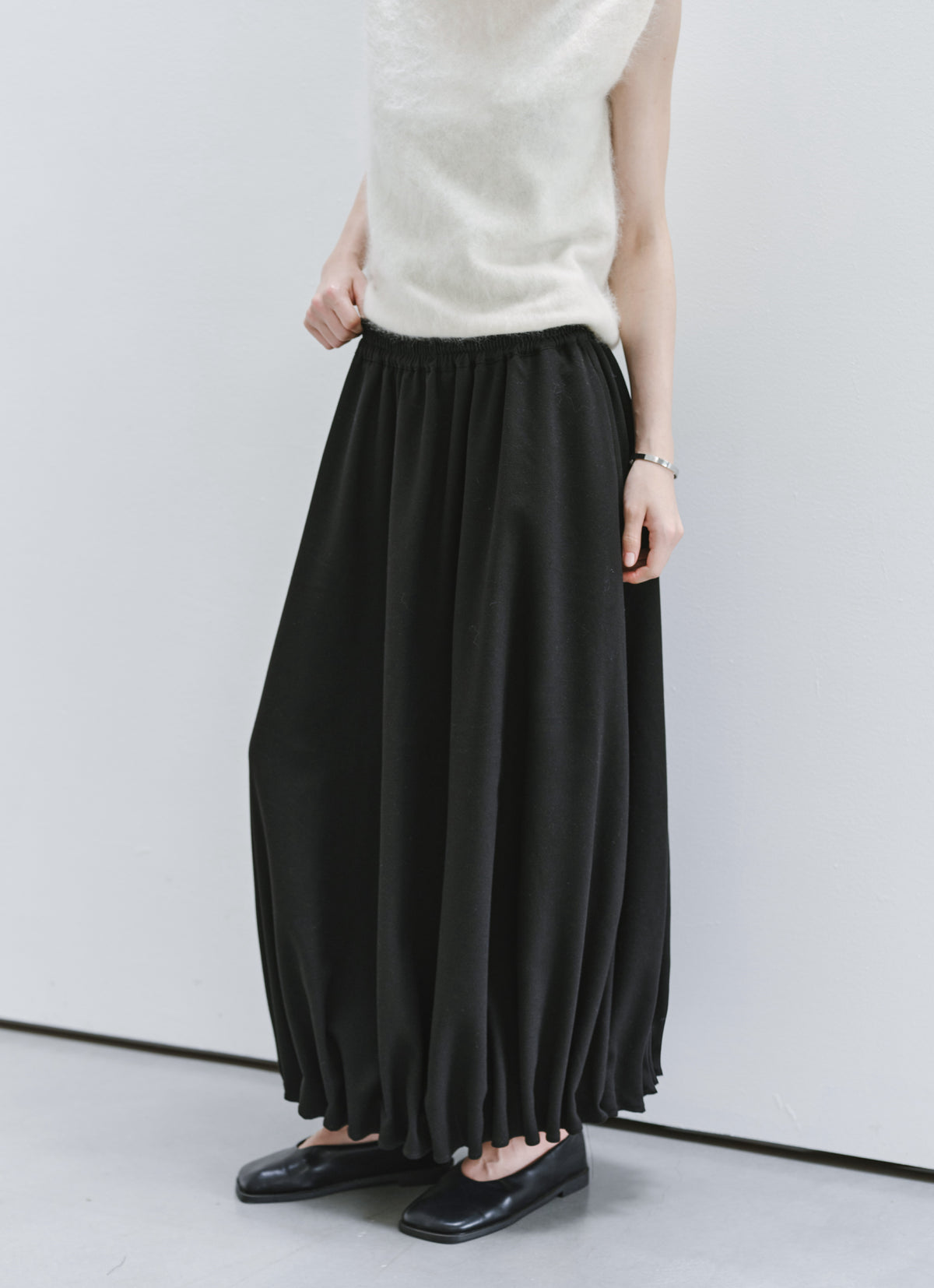 GATHER HEM DRAPE SKIRT