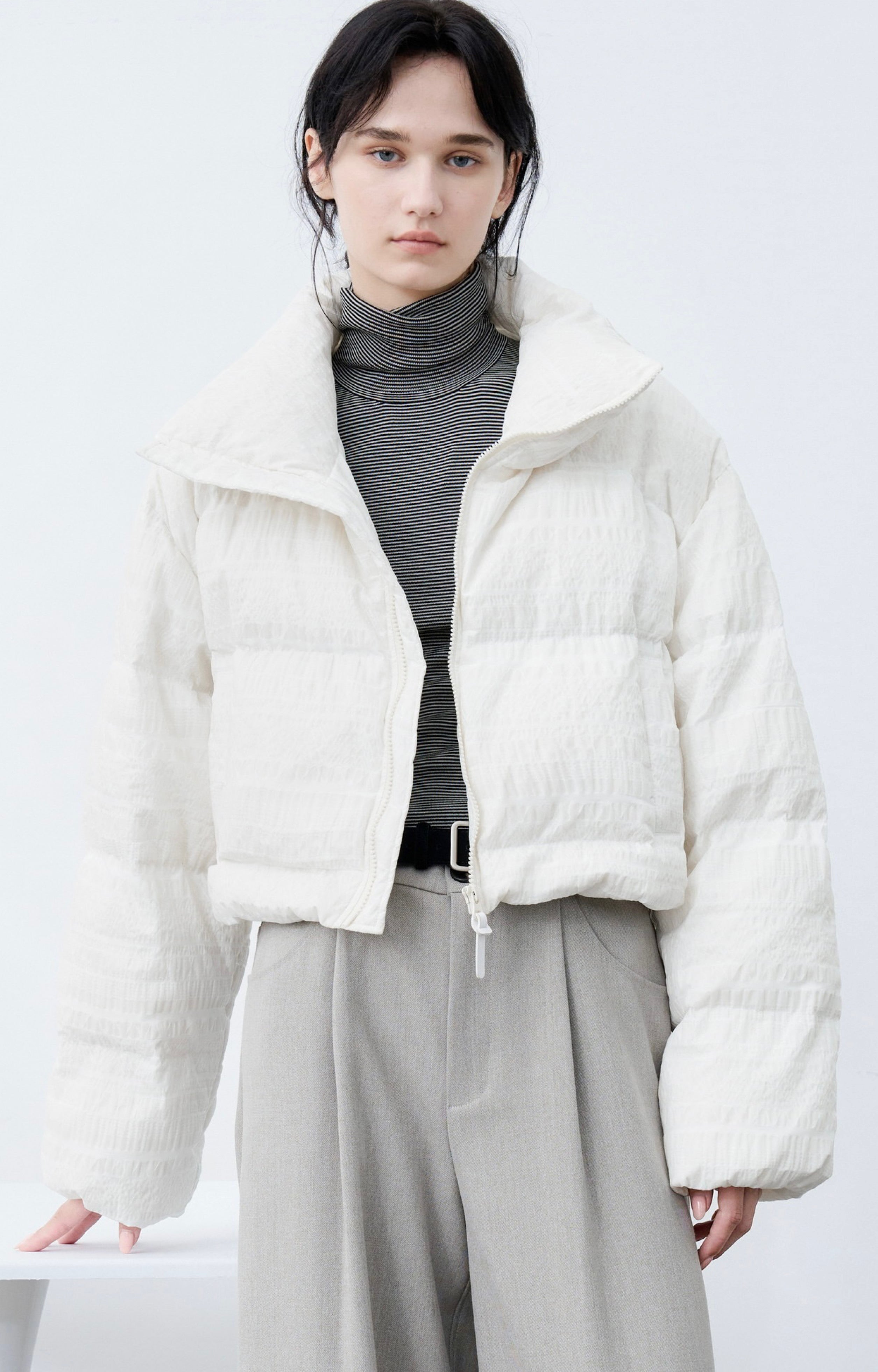 SNOW PATTERN WHITE DOWN