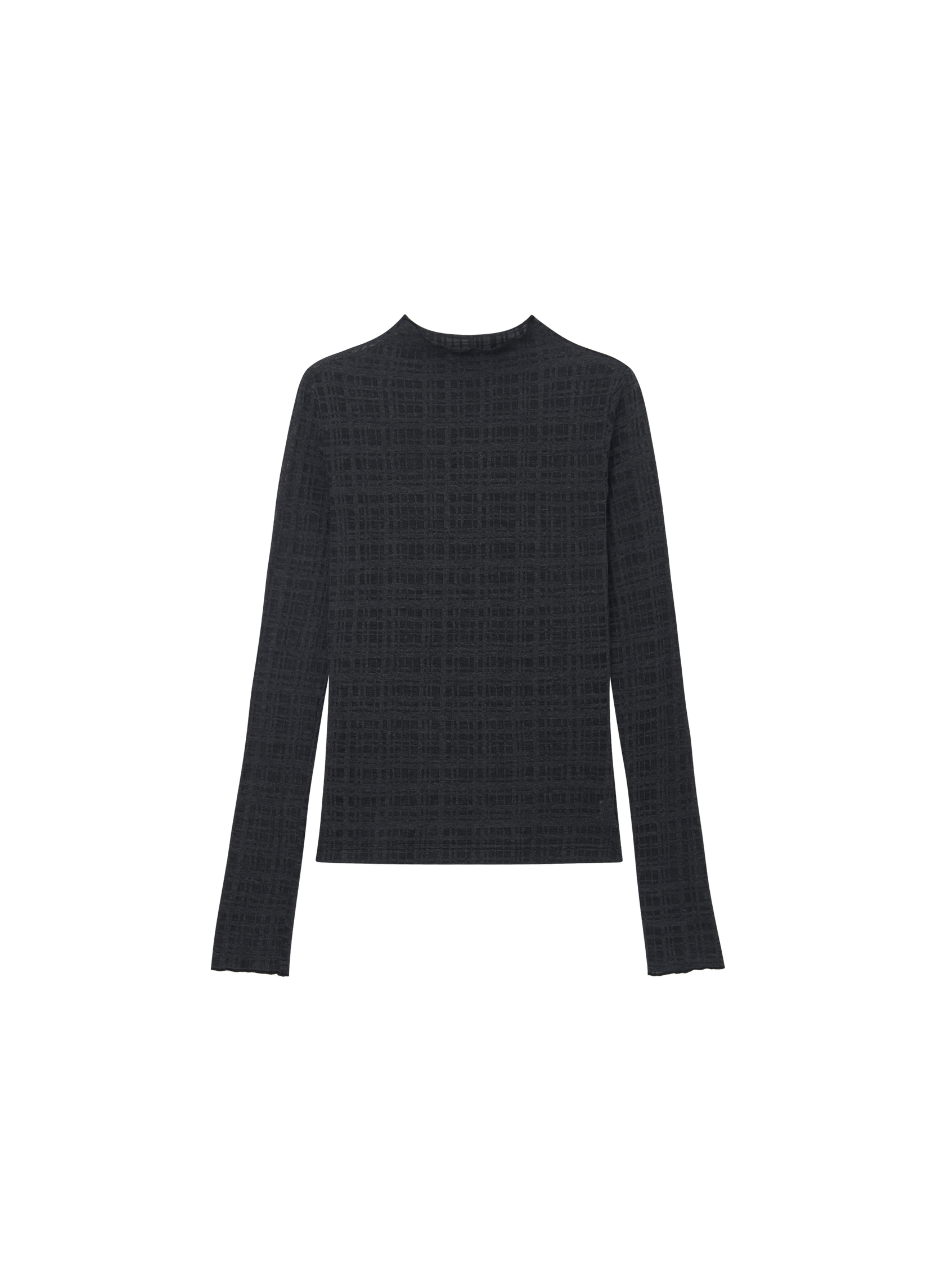 SHEER NET JACQUARD TOP