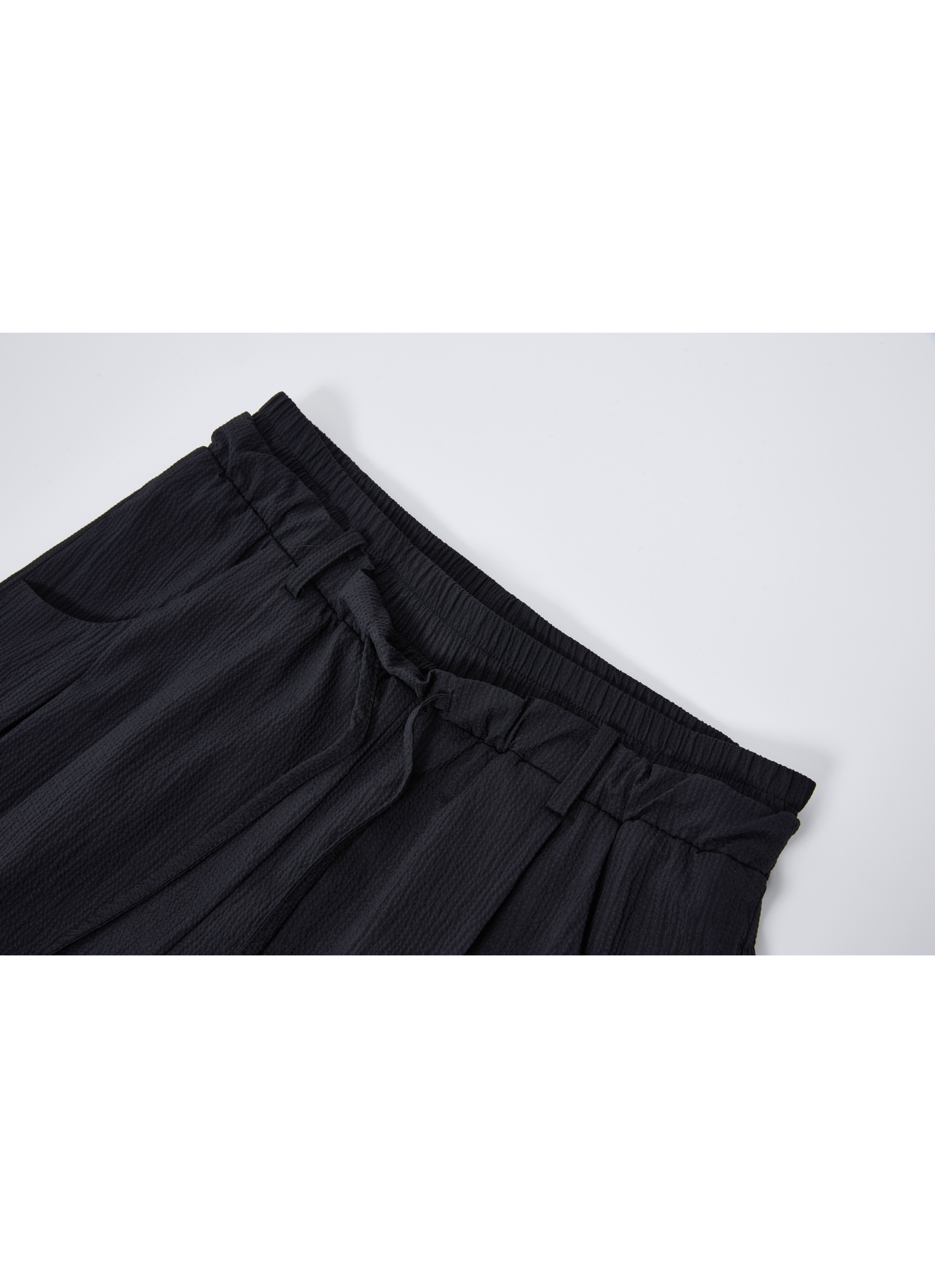 SEERSUCKER WIDE PANTS