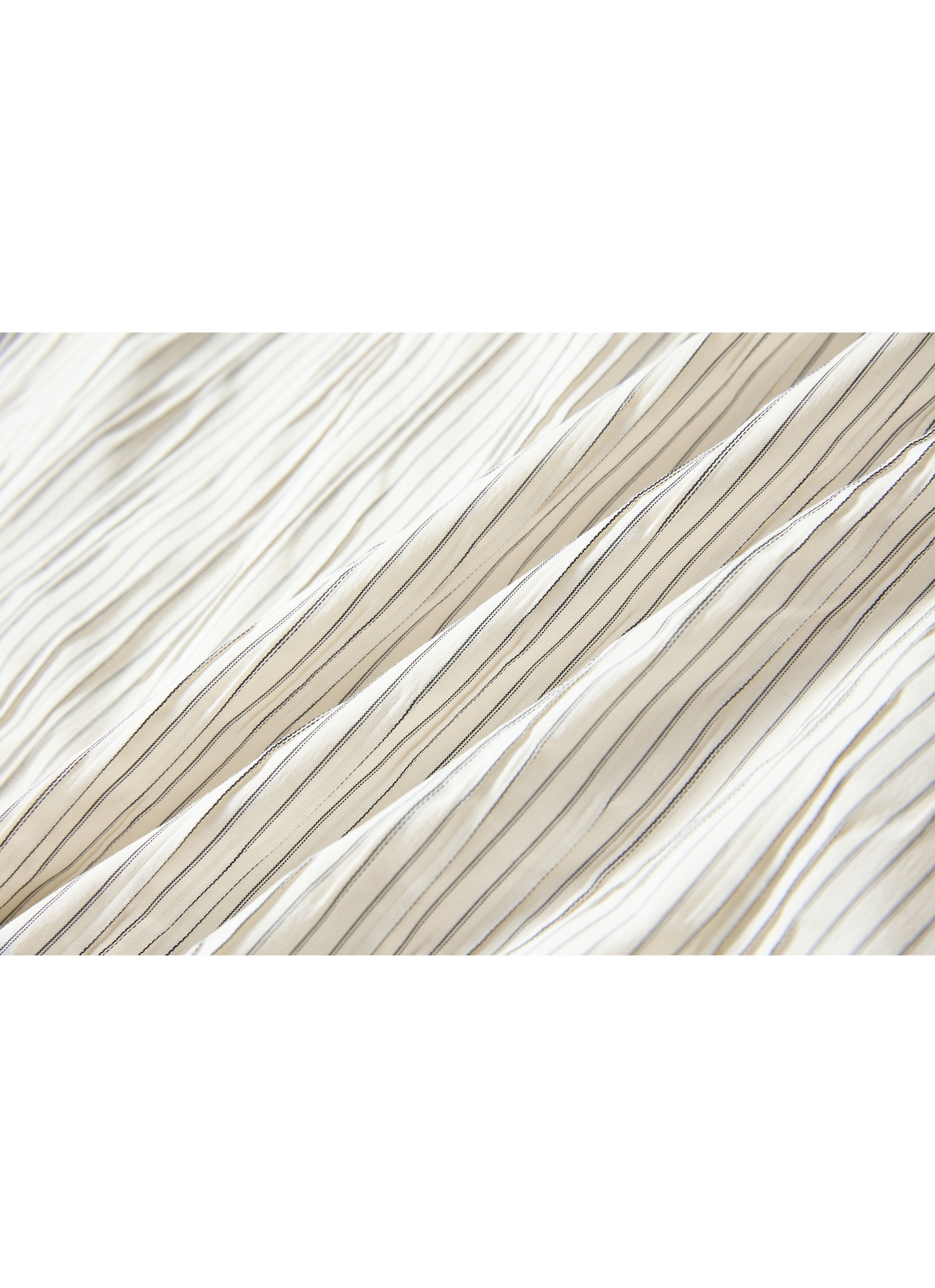STRING POUCH PINSTRIPE SHIRT