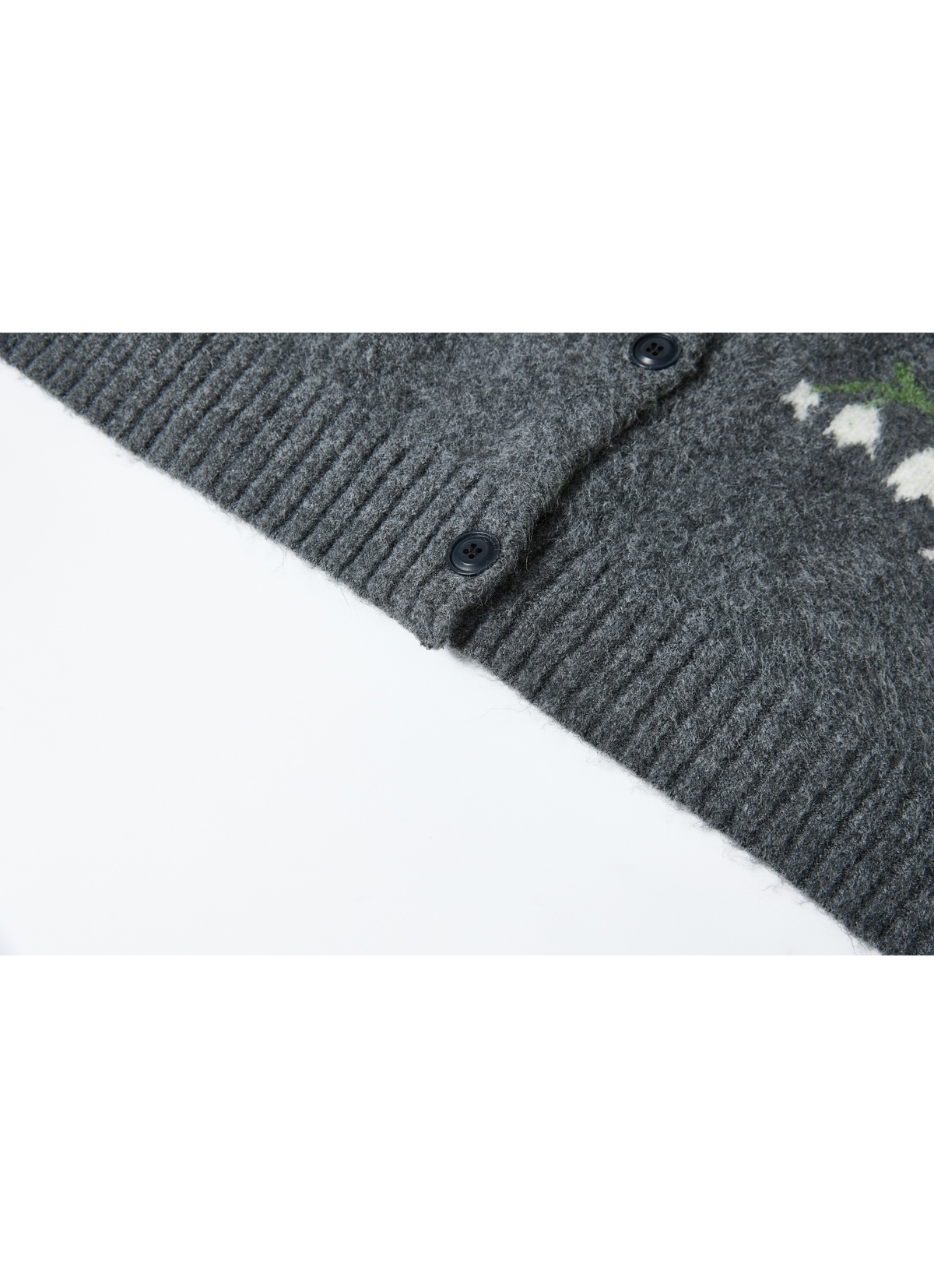 LILY PATTERN WARM CARDIGAN