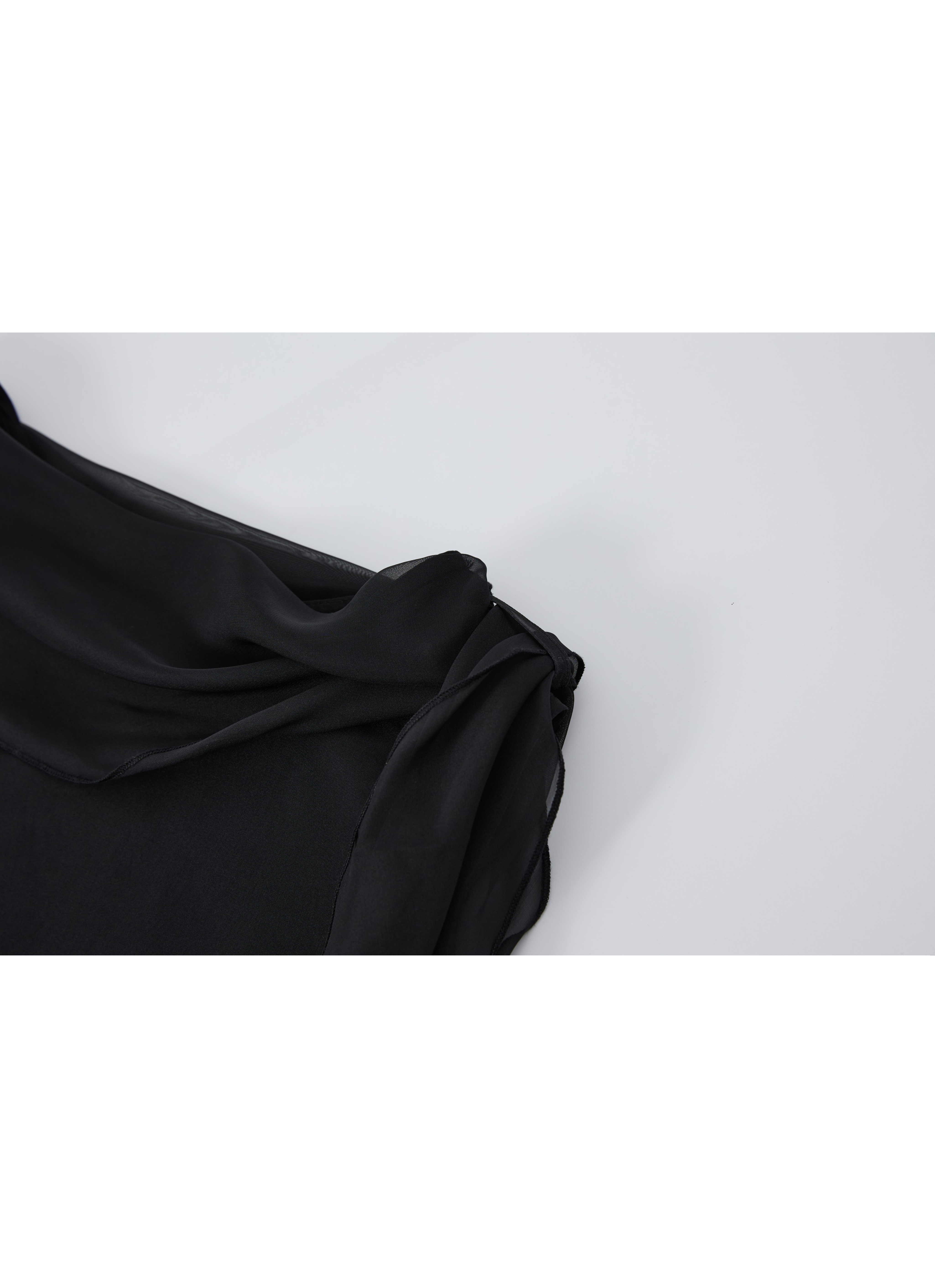 SHEER VEIL LAYERED DRESS