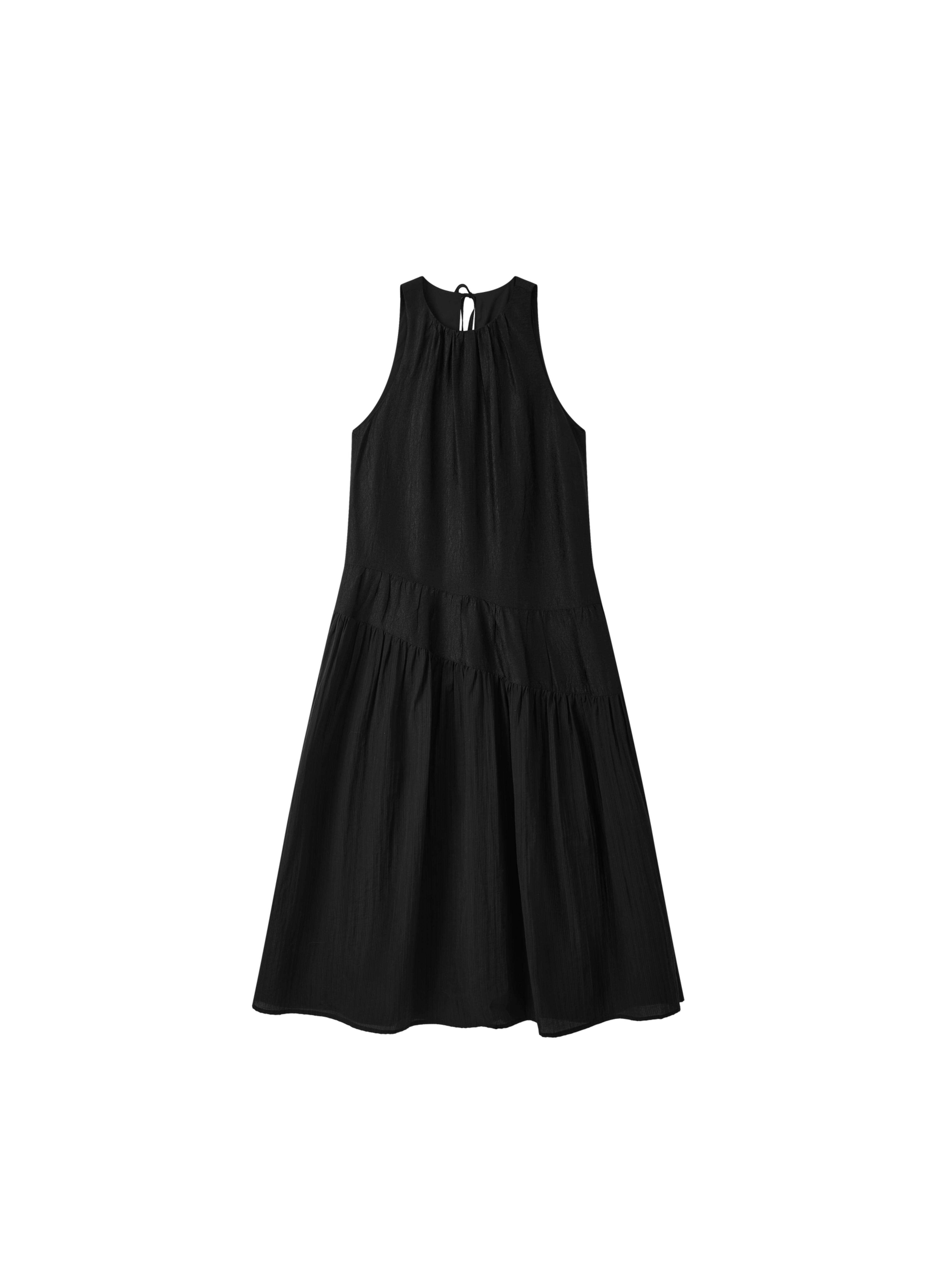 BACK RIBBON SMOOTH DRESS