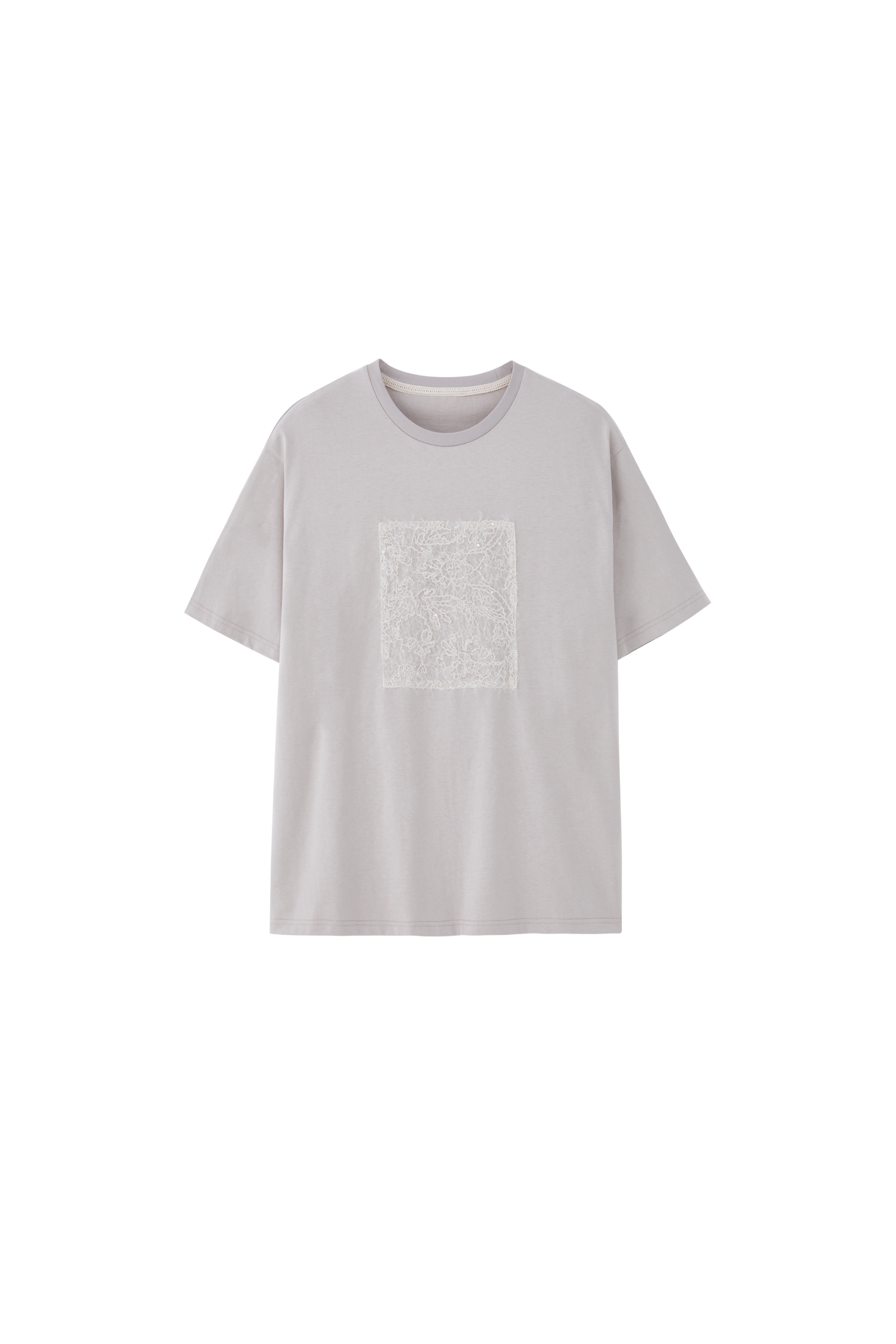 SEQUIN LACE BOX T-SHIRT / スパンコールレースボックスTシャツ
