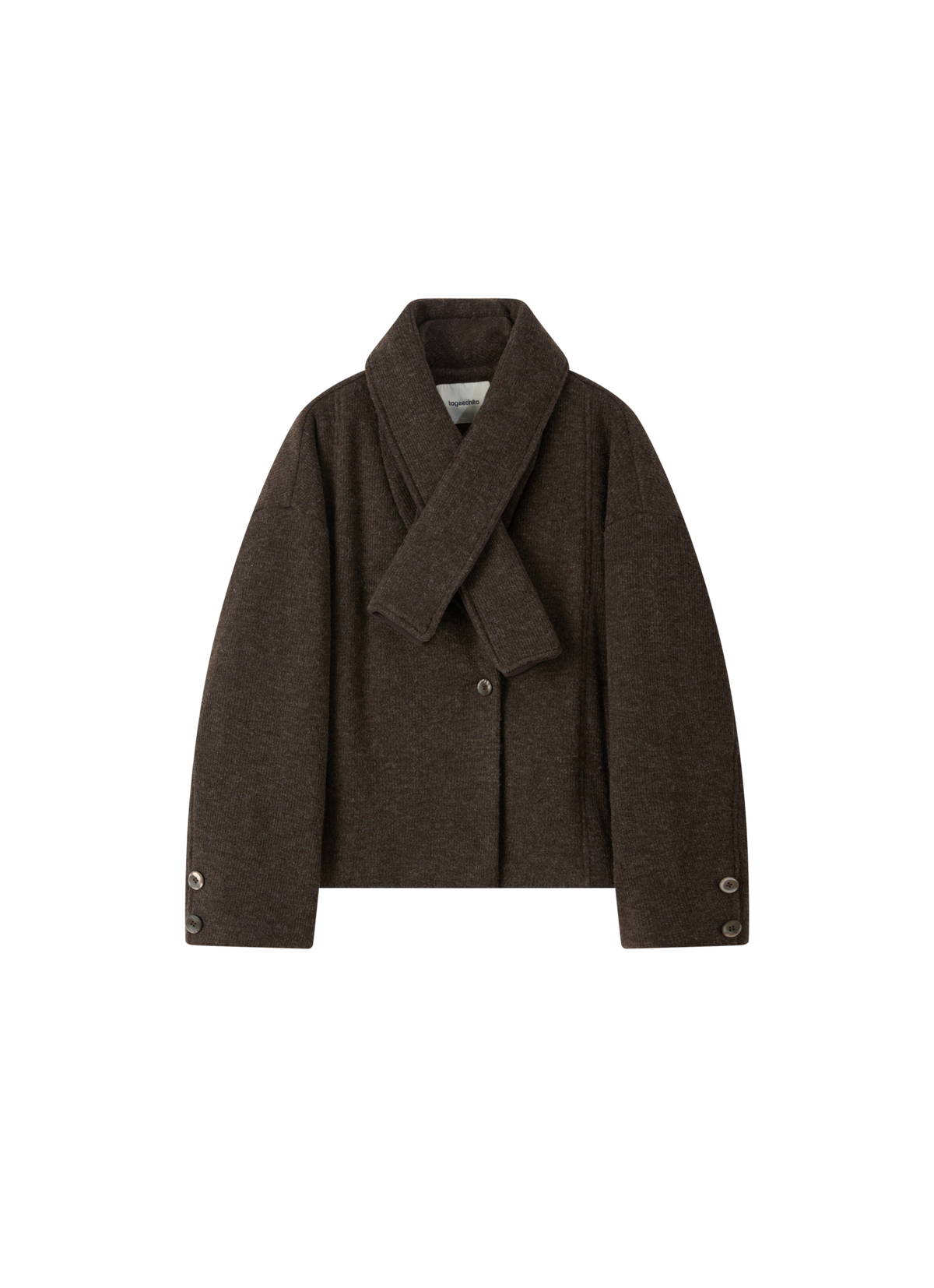 WARM TEXTURE SCARF JACKET