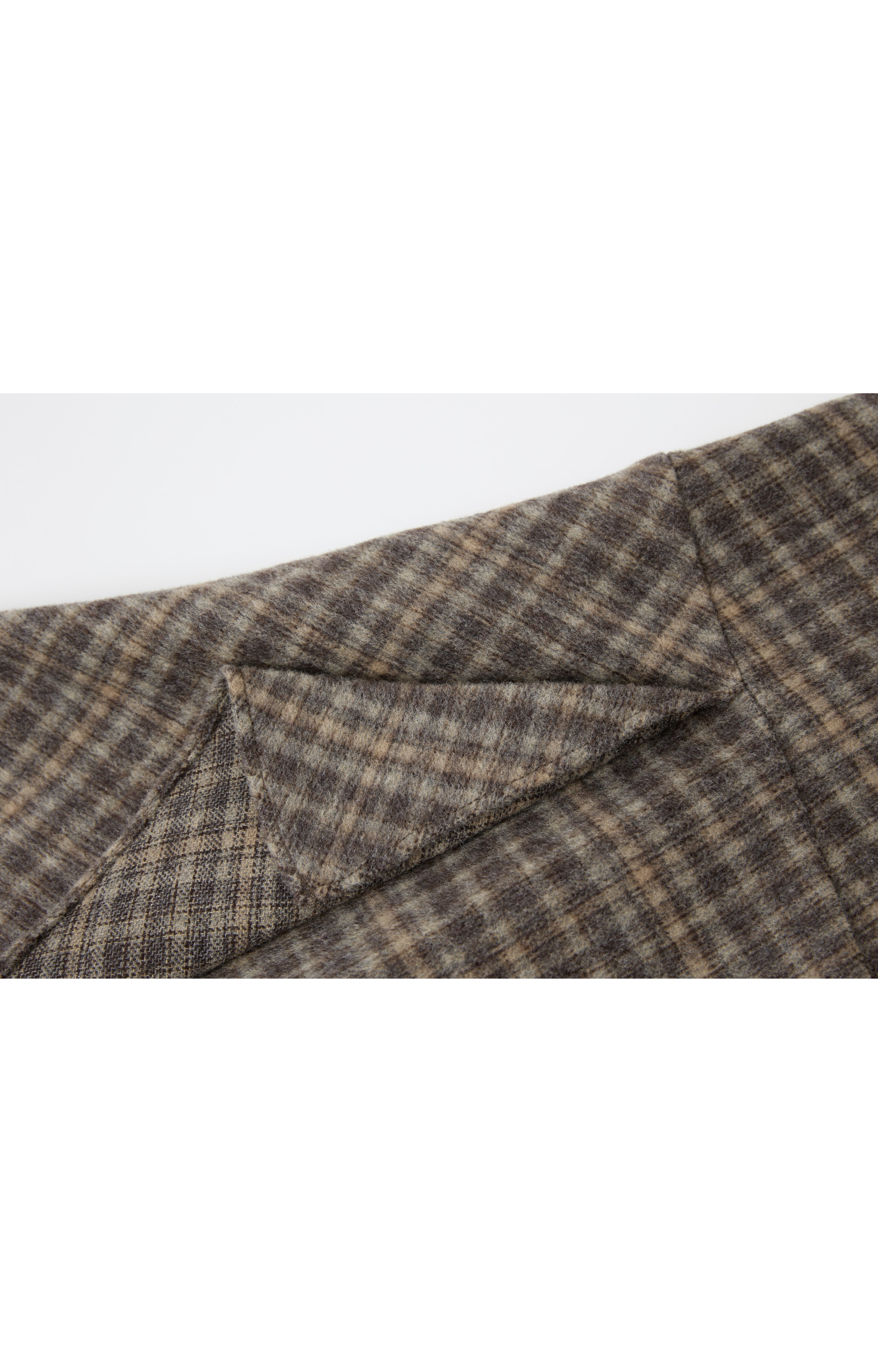 BRUSHED PLAID FRILL SKIRT / 기모 체크 프릴 스커트