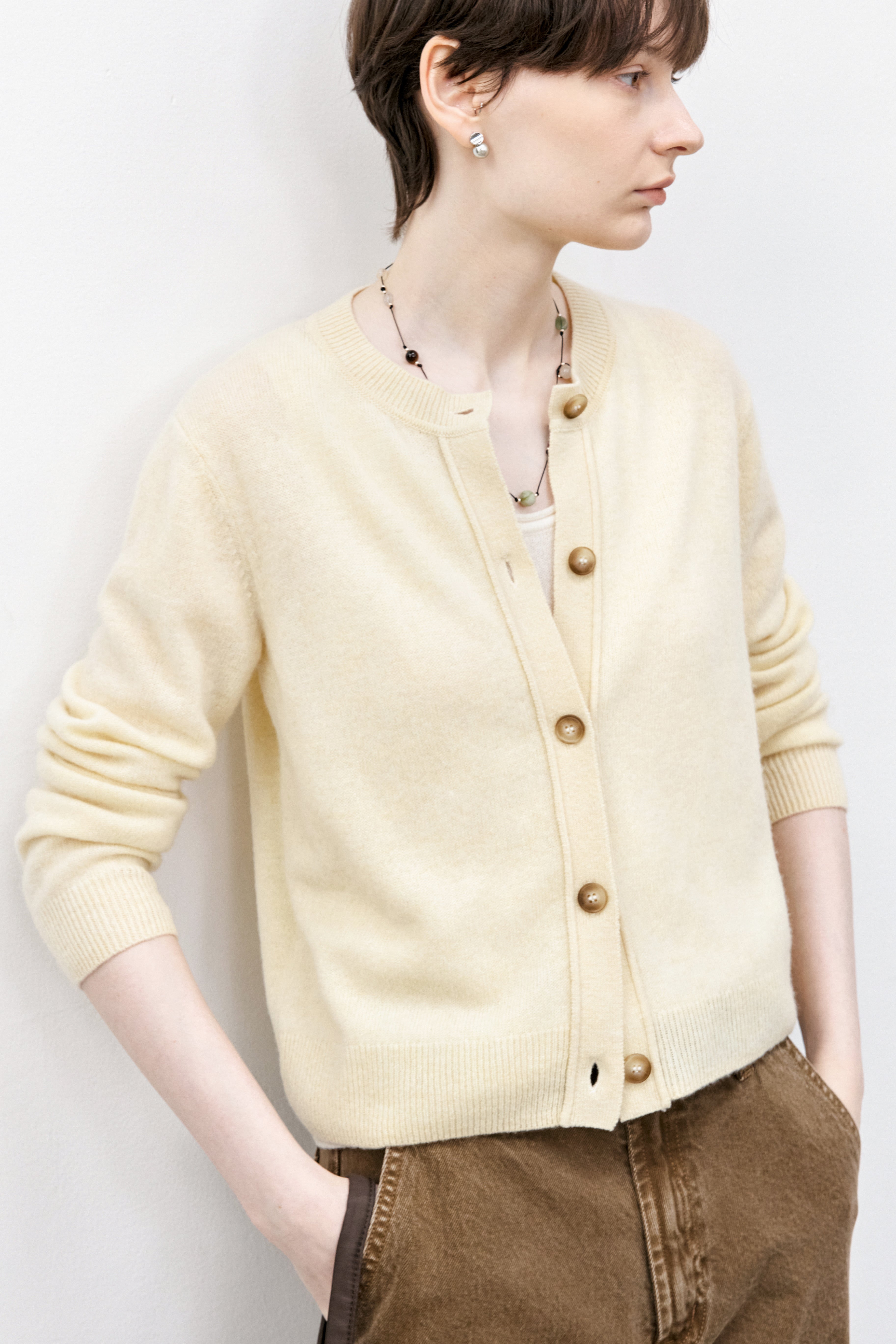 BASIC SOFT WOOL CARDIGAN / ベーシックソフトウールカーディガン