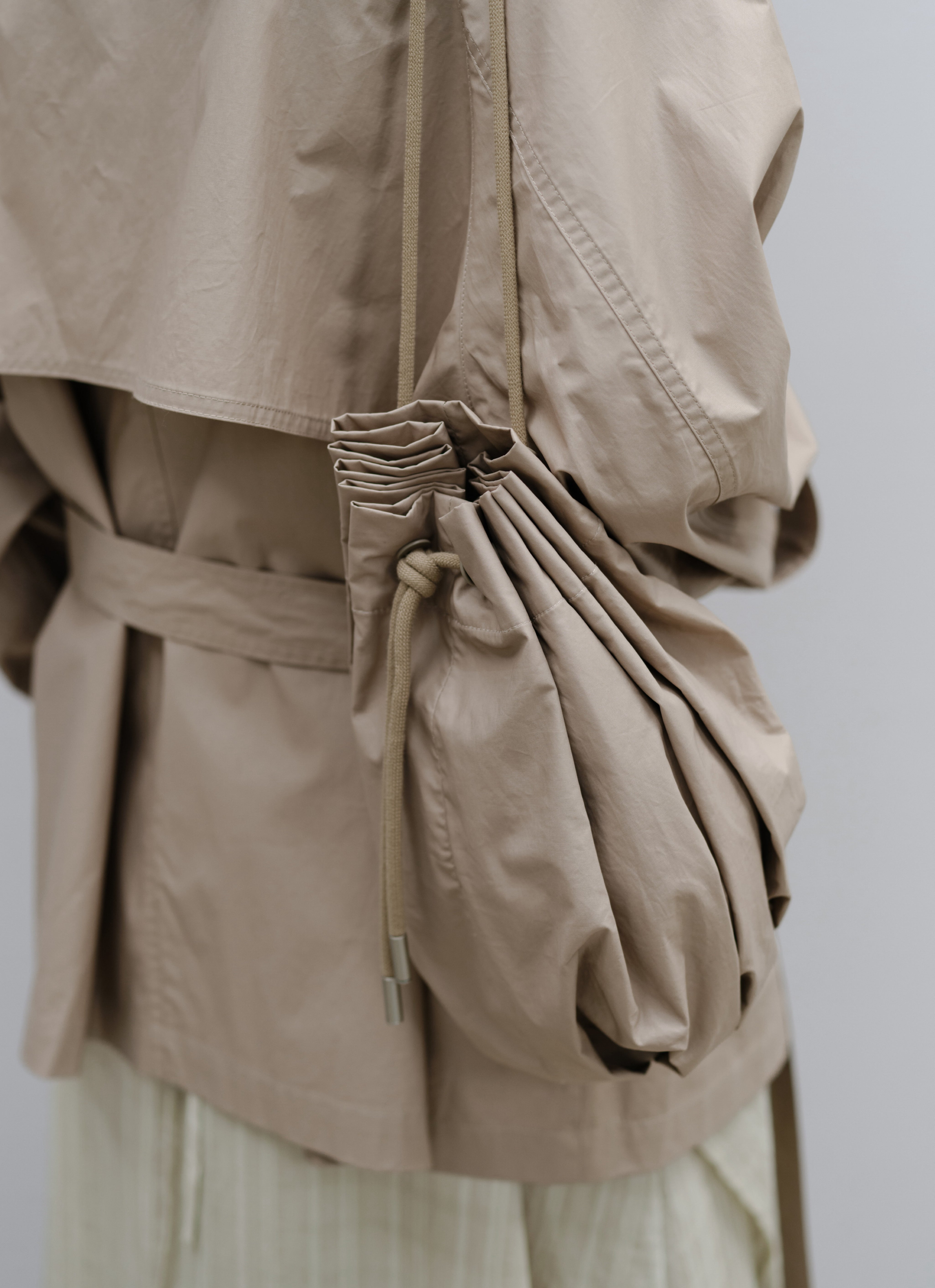 COATING TEXTURE PLEATS BAG / コーティングテクスチャープリーツバック